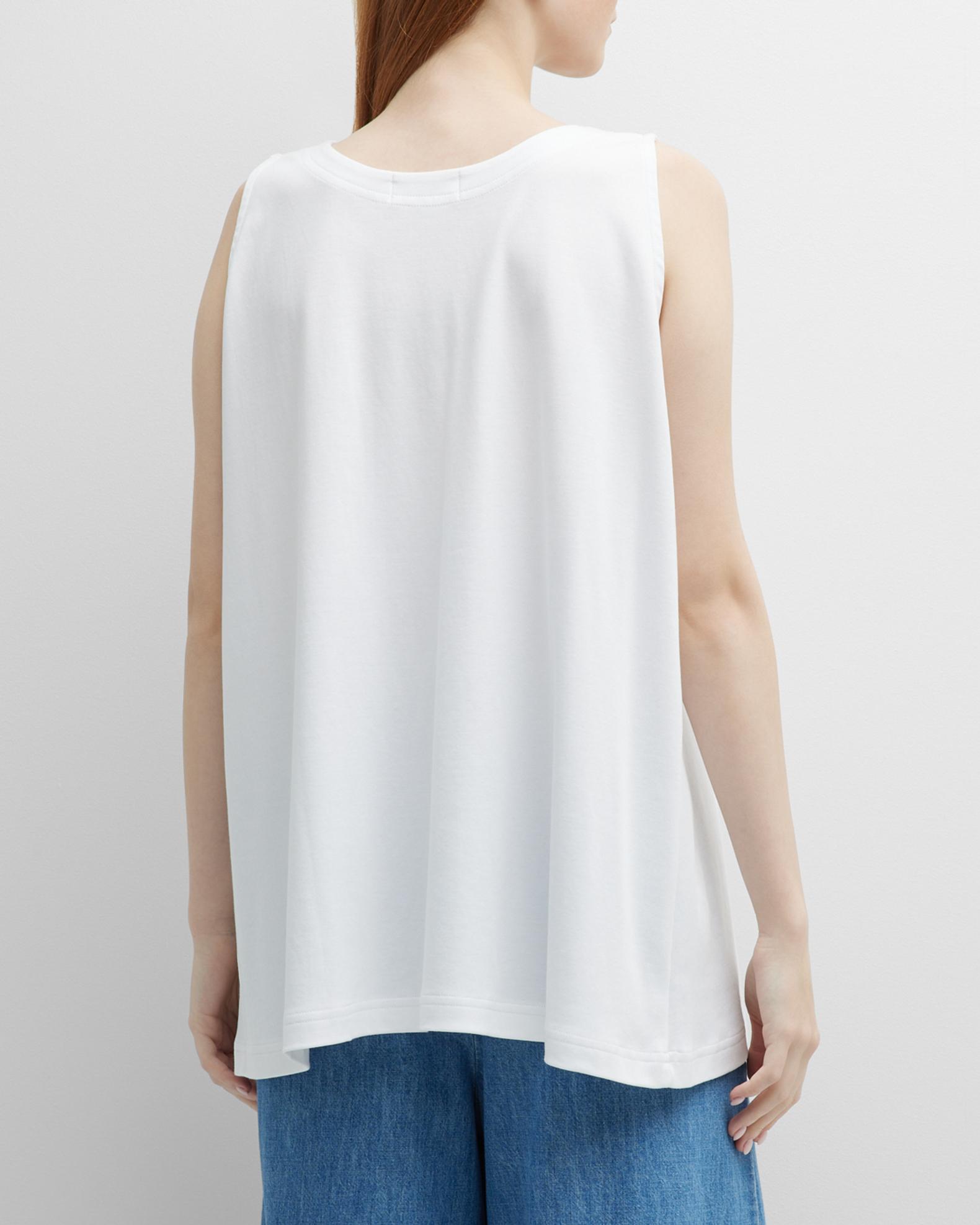Eskandar A-Line Round-Neck Long Shell Top | Neiman Marcus