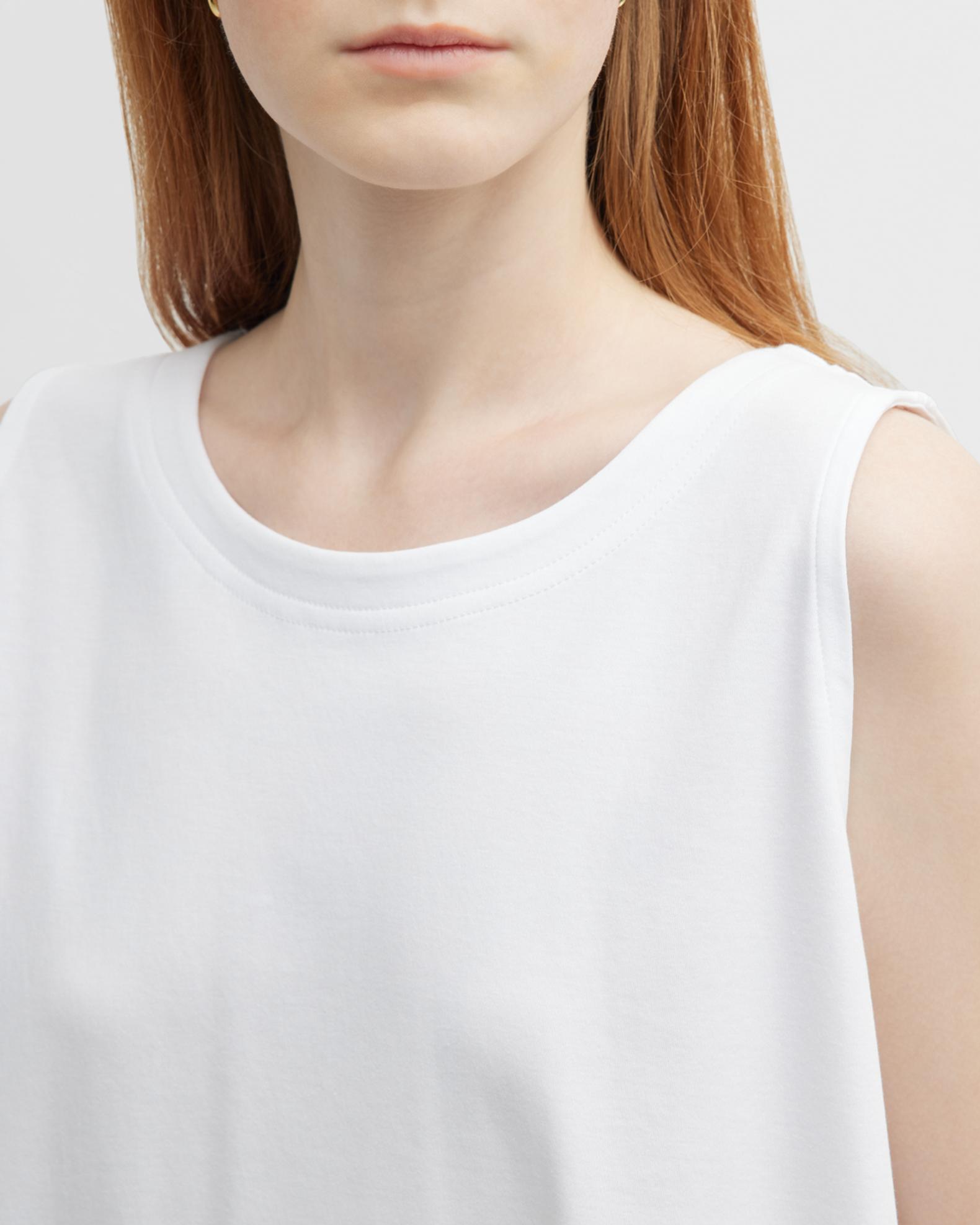 Eskandar A-Line Round-Neck Long Shell Top | Neiman Marcus