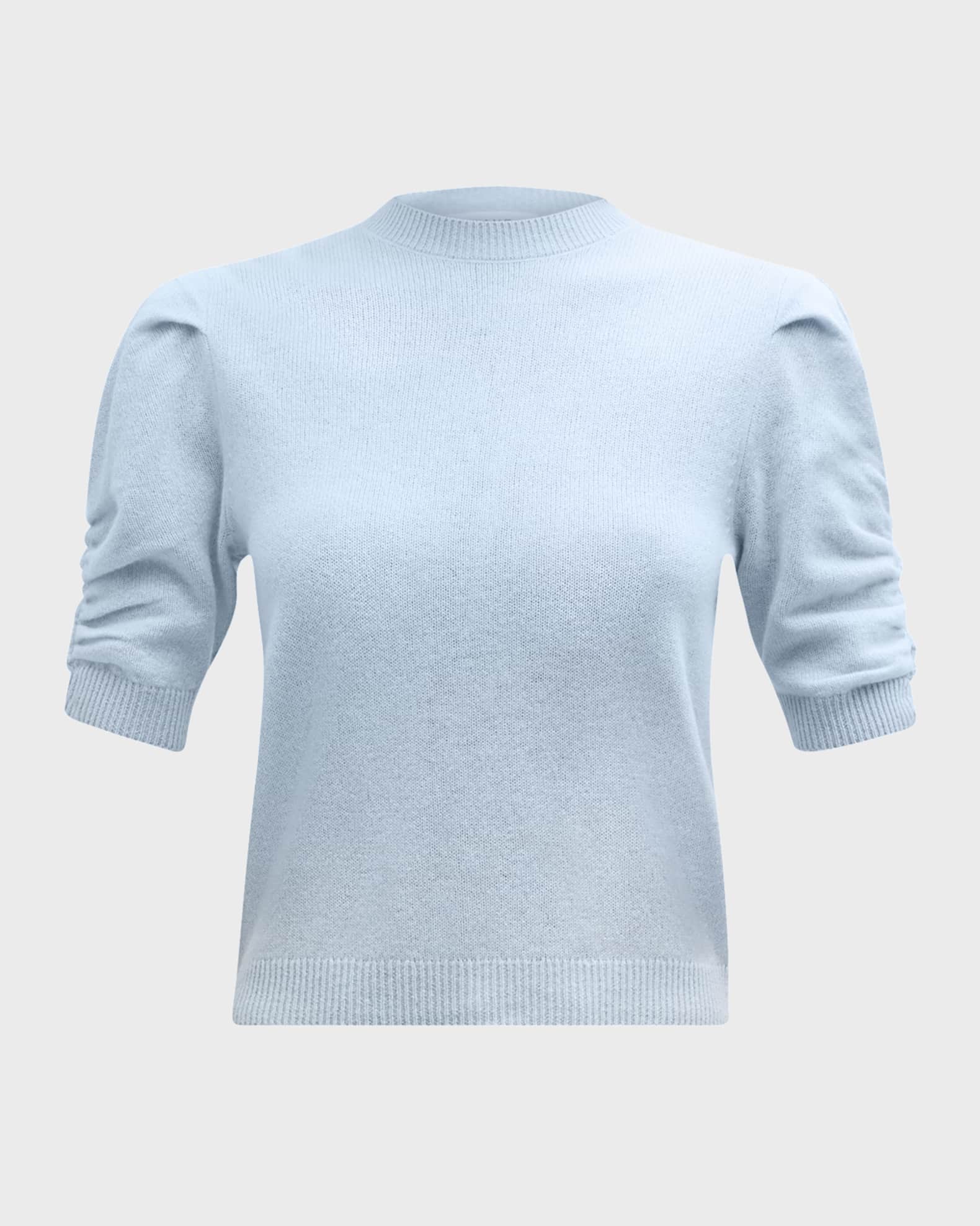Ruched Cashmere-Wool Sweater 1