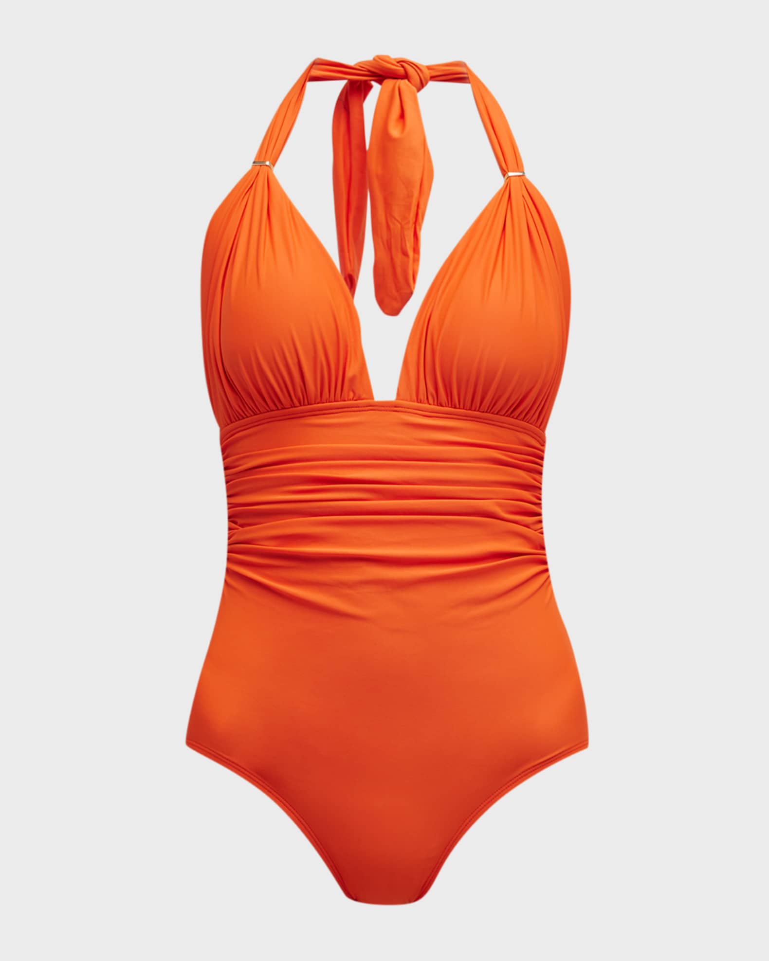 Lenny Niemeyer Adjustable Halter OnePiece Swimsuit Neiman Marcus