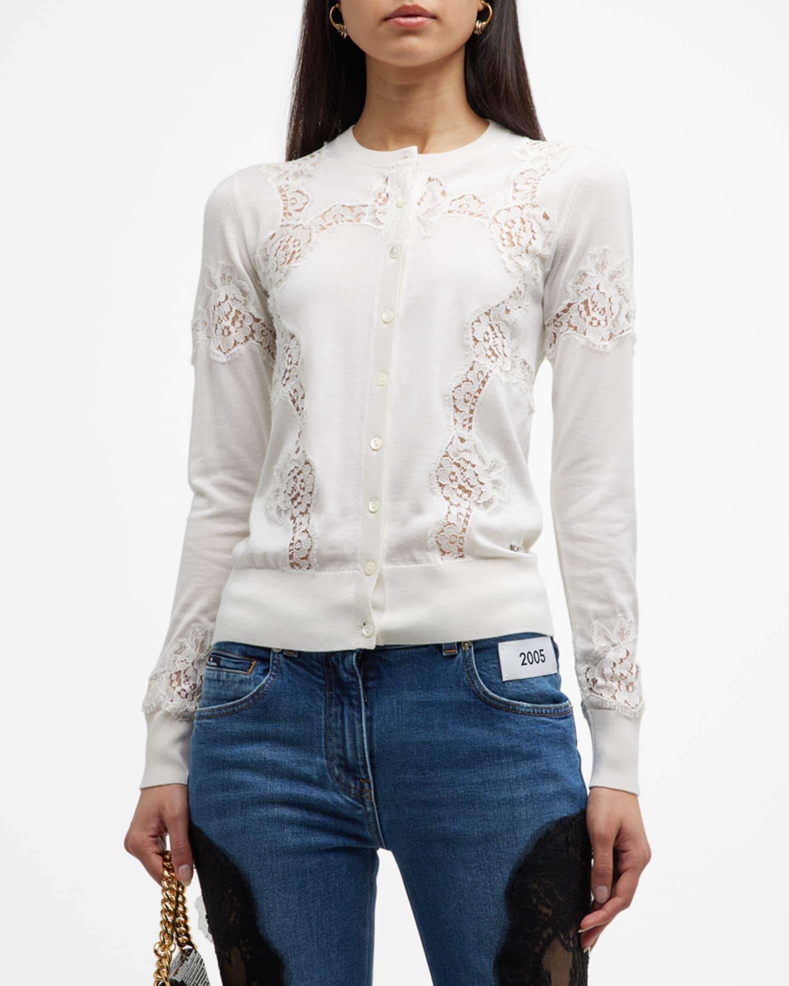 Dolce & Gabbana Gold Viscose Blend Buttons Cardigan Sweater main image 0