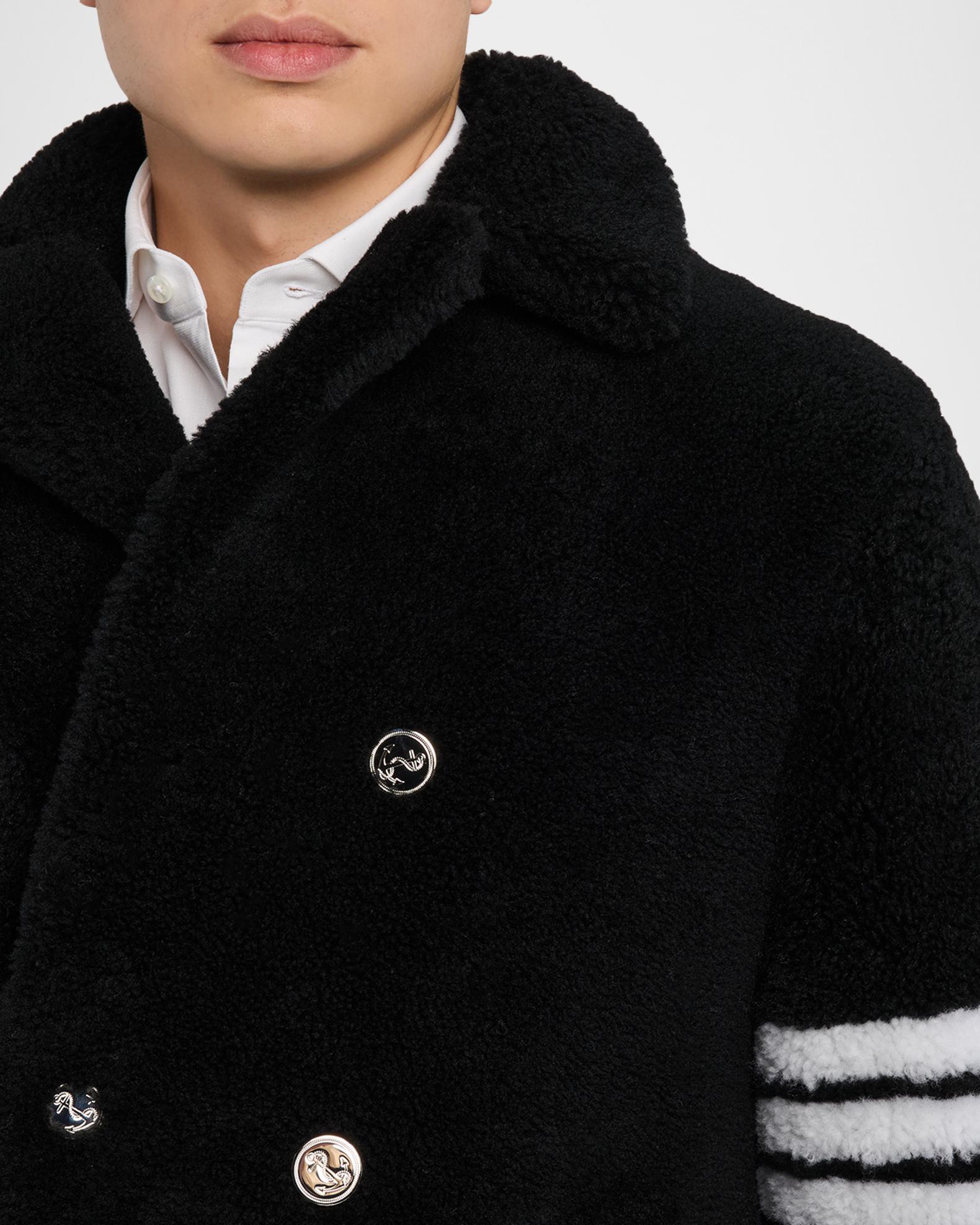 Thom Browne Men's Shealing 4-Bar Unconstructed Peacoat | Neiman Marcus