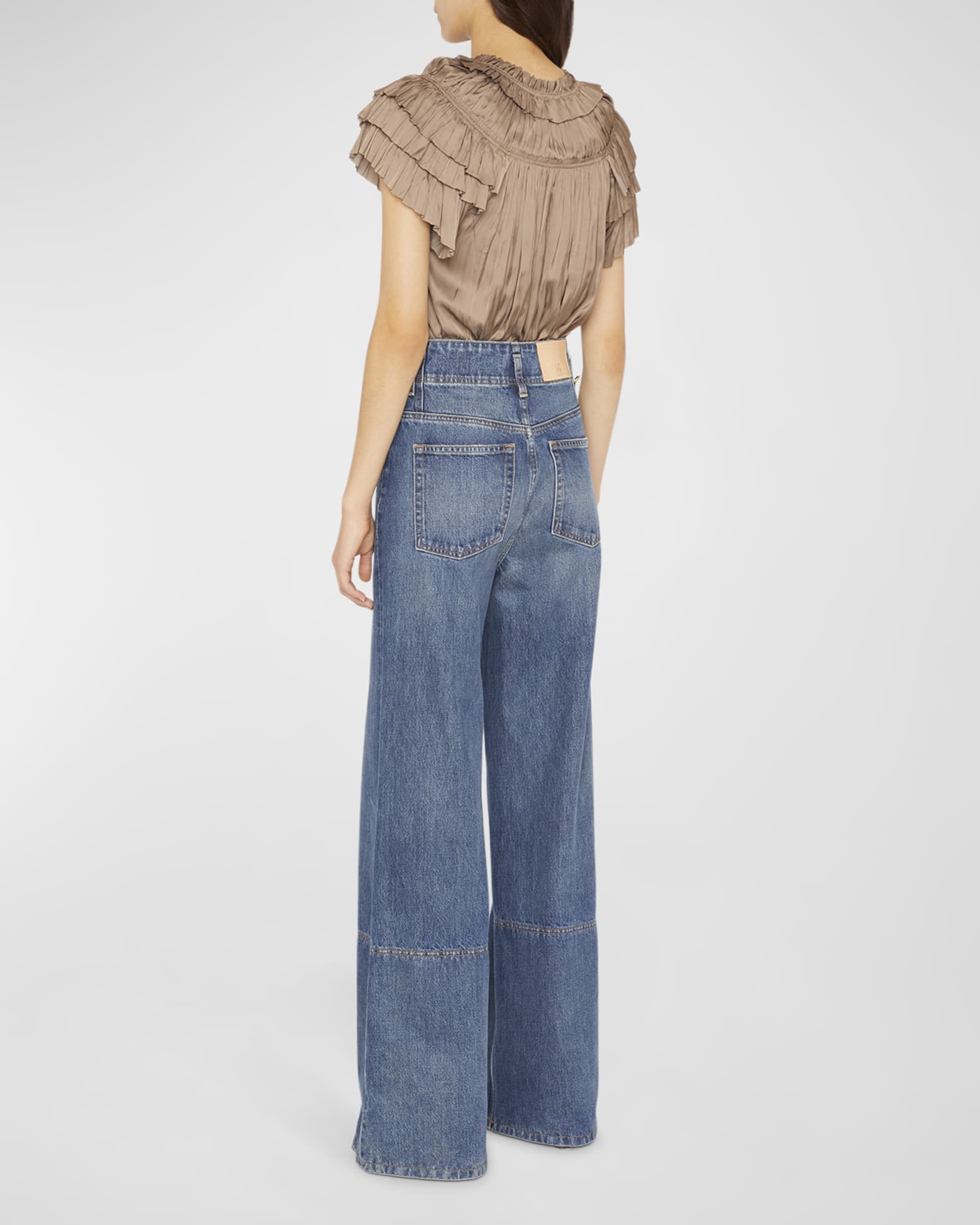 Ulla Johnson The Margot High-Rise Straight-Leg Denim Jeans | Neiman Marcus