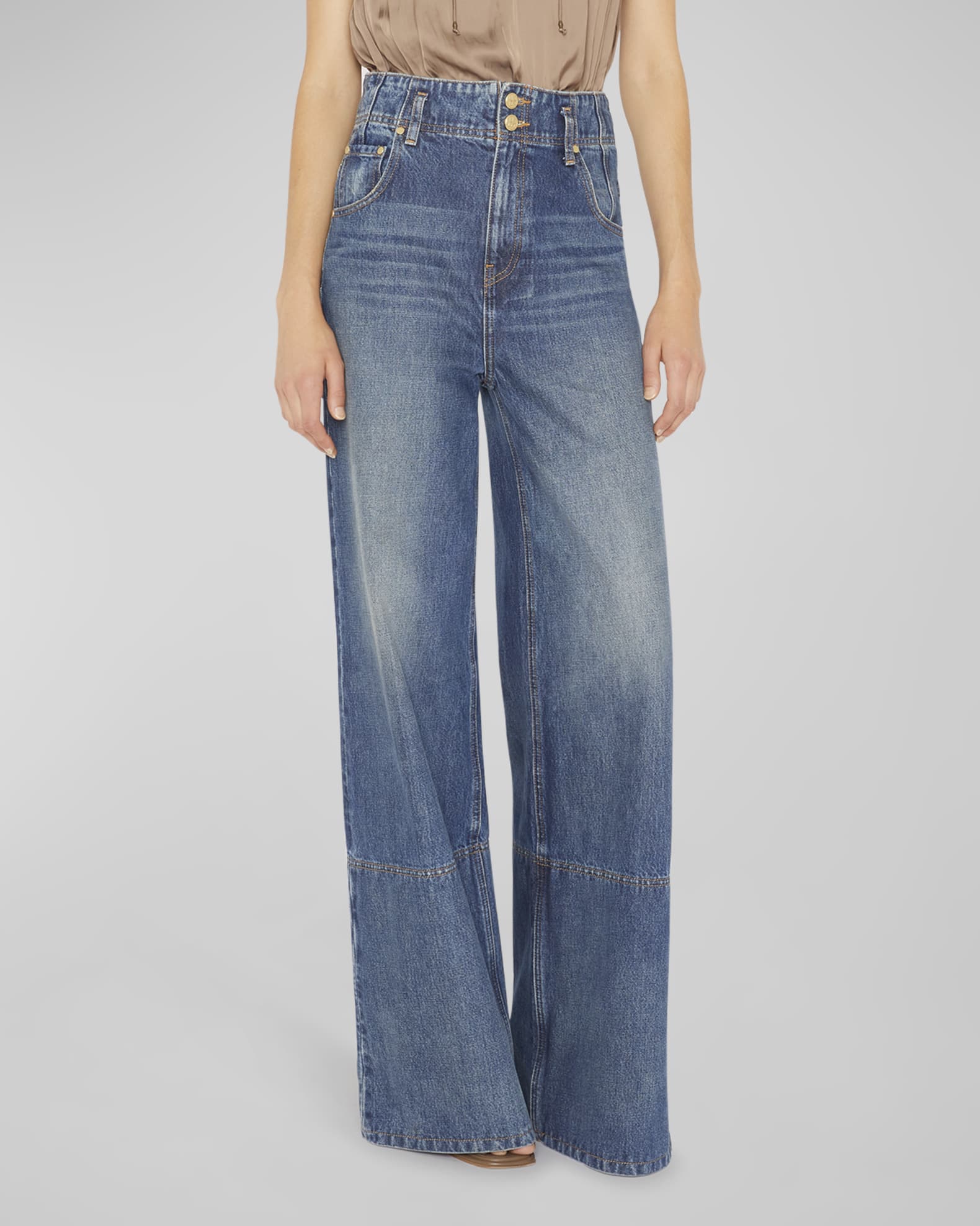 Ulla Johnson The Margot HighRise StraightLeg Denim Jeans Neiman Marcus