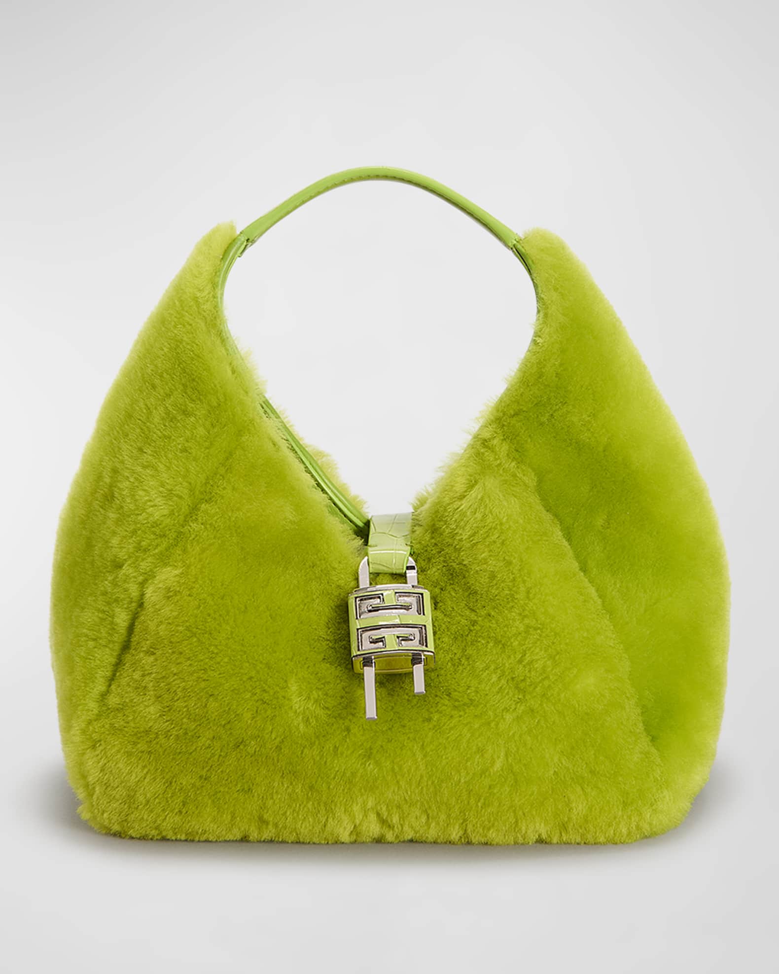 Givenchy Mini Hobo Bag in Lamb Shearling Neiman Marcus