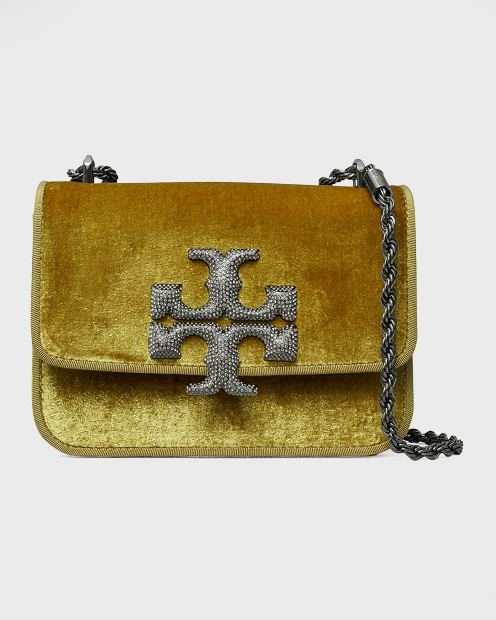 Tory Burch Eleanor Small Convertible Velvet Shoulder Bag Neiman Marcus