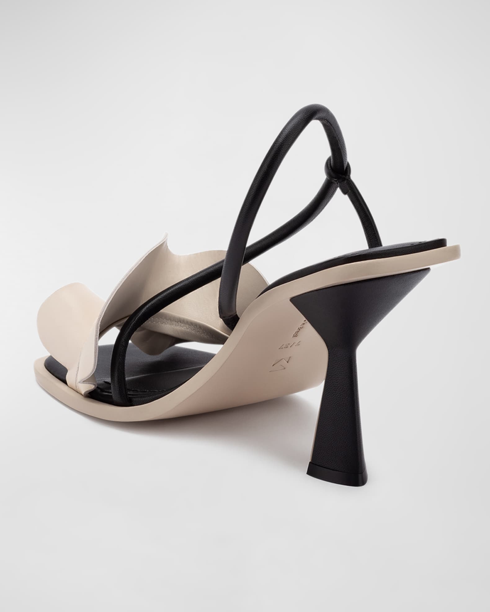 Mercedes Castillo Nina Comma-Heel Ruffle Sandals | Neiman Marcus