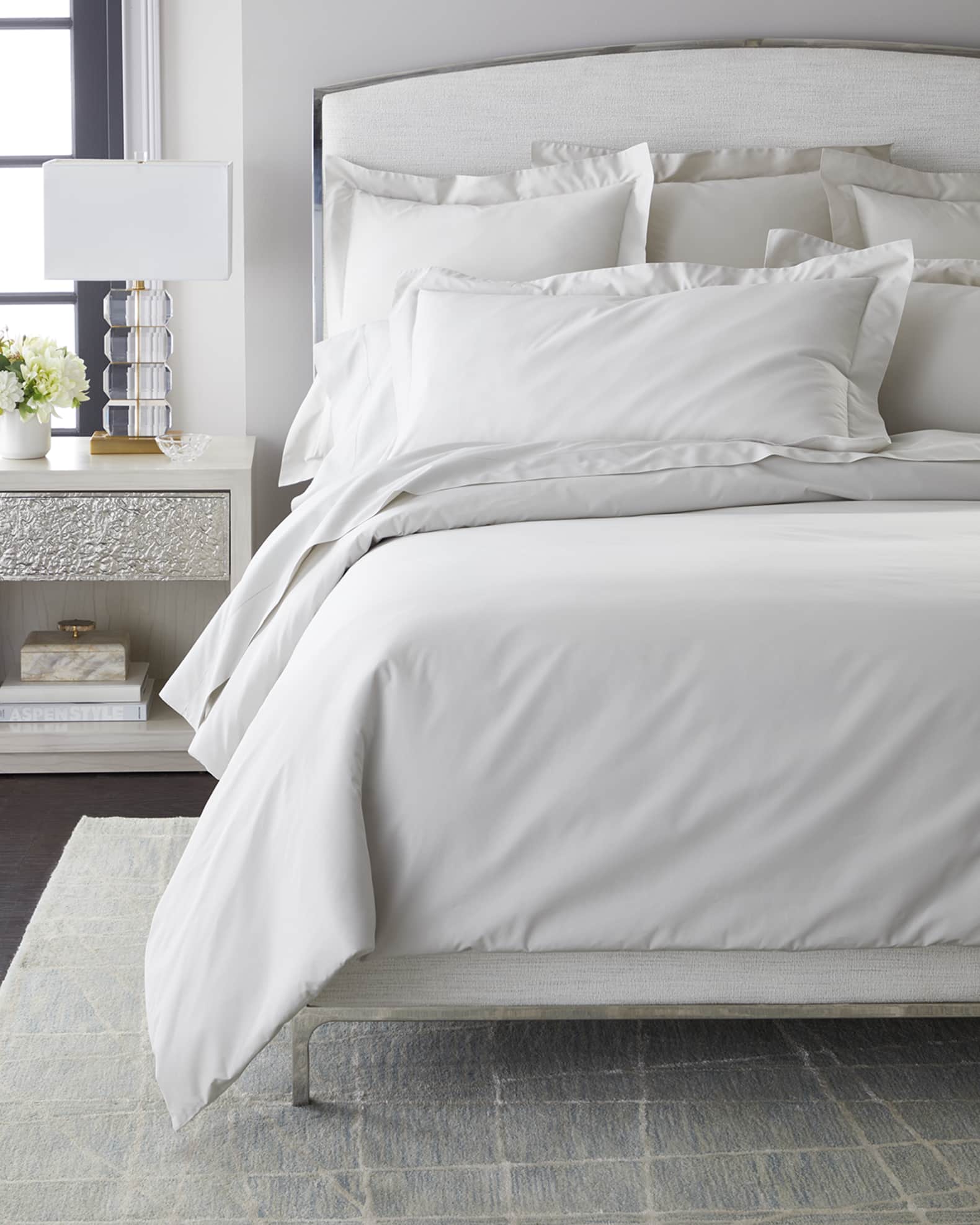 Nuvola Percale 600 Thread Count Pillowcases 1