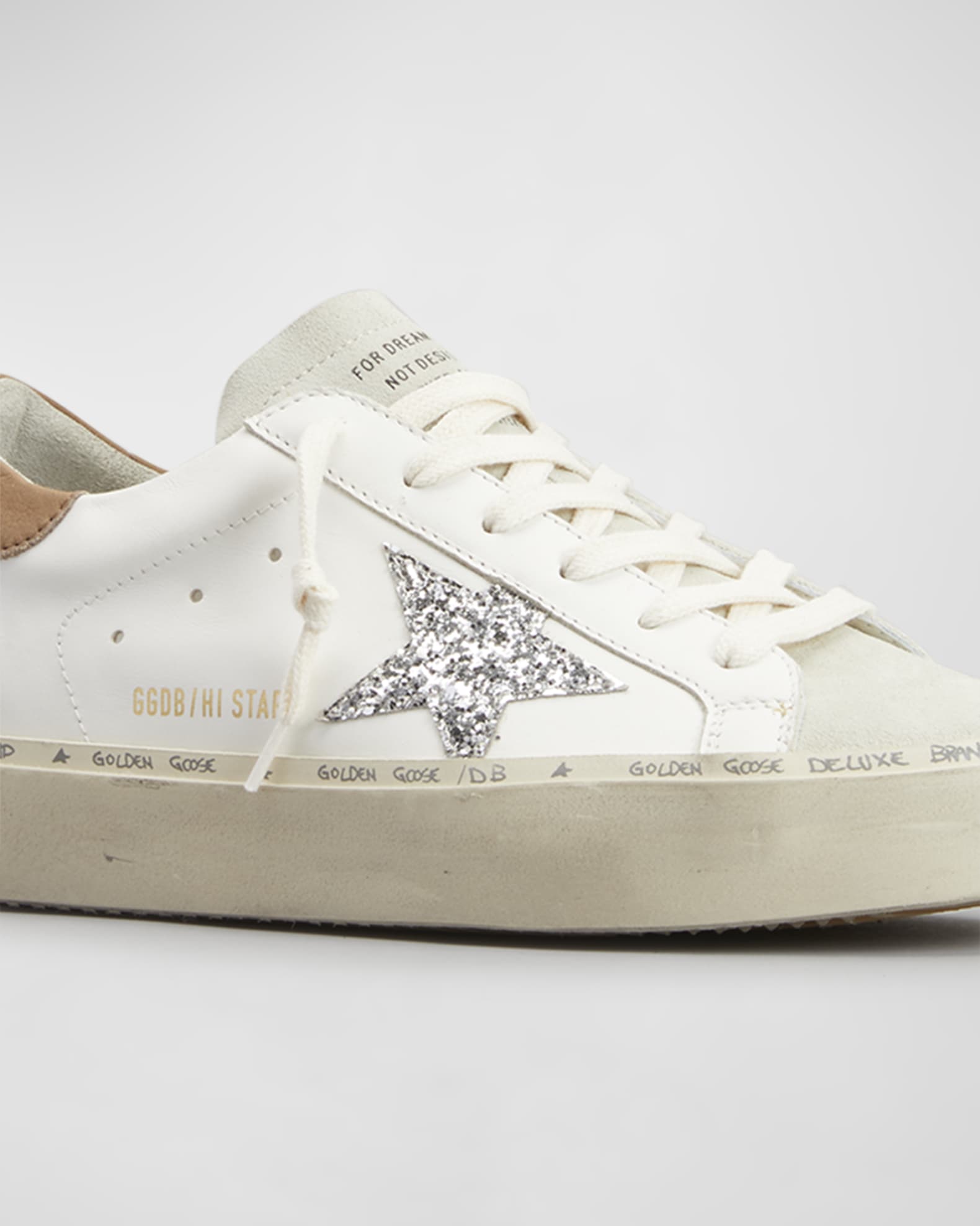 Golden Goose Hi Star Glitter Low-Top Sneakers | Neiman Marcus