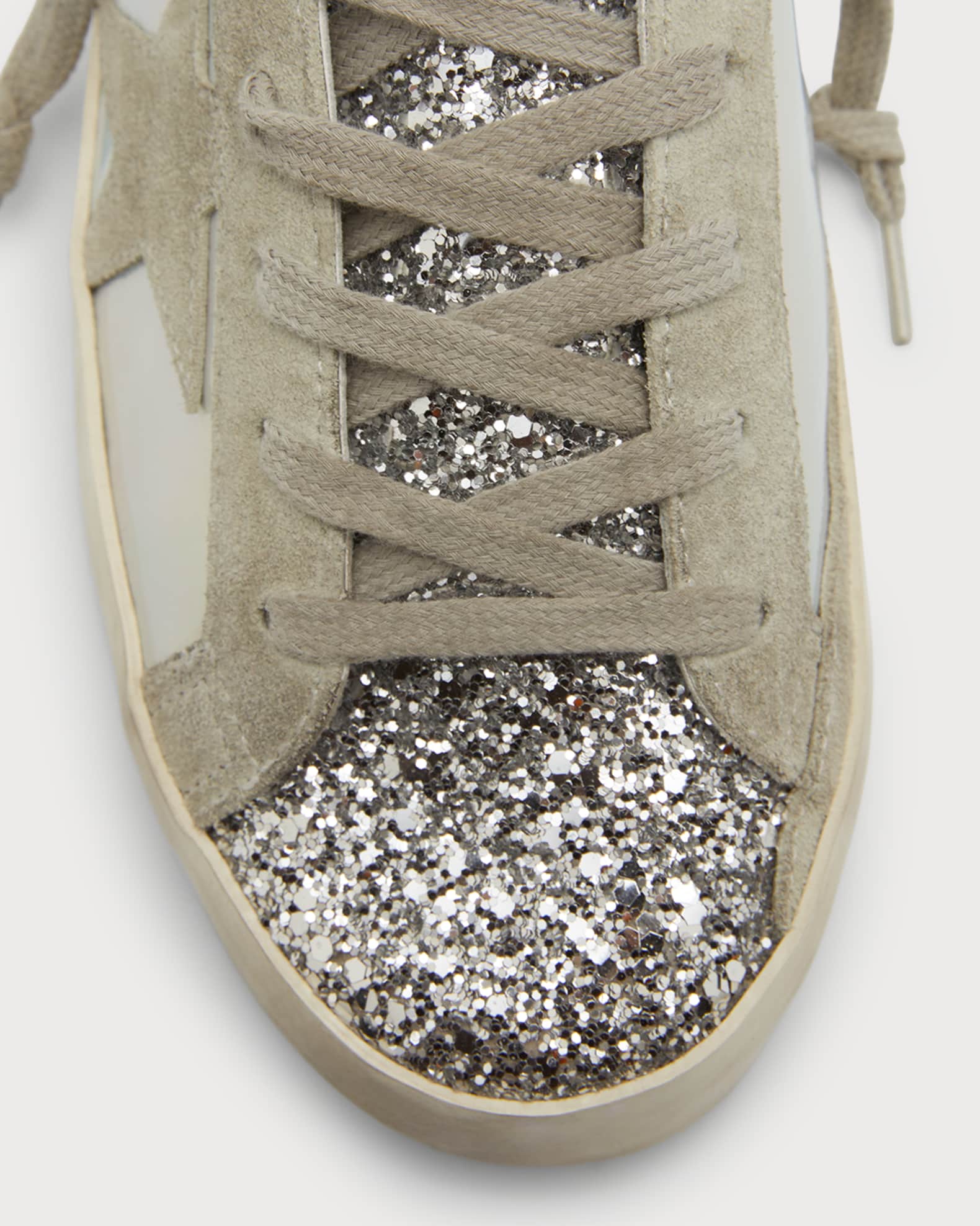 Golden Goose Superstar Iridescent Leather Low Top Sneakers Neiman Marcus