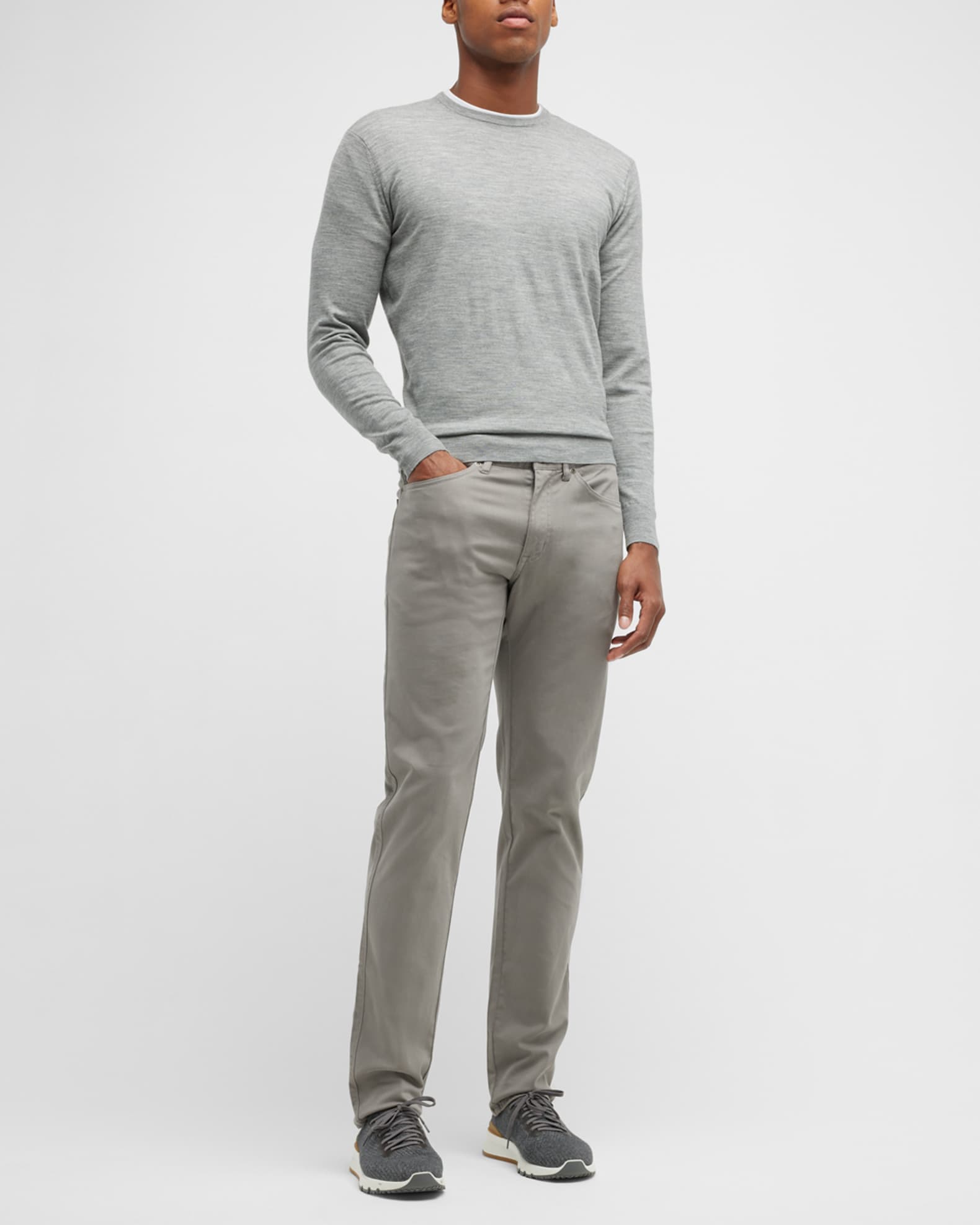 Peter Millar Men's Excursionist Flex Wool Sweater | Neiman Marcus