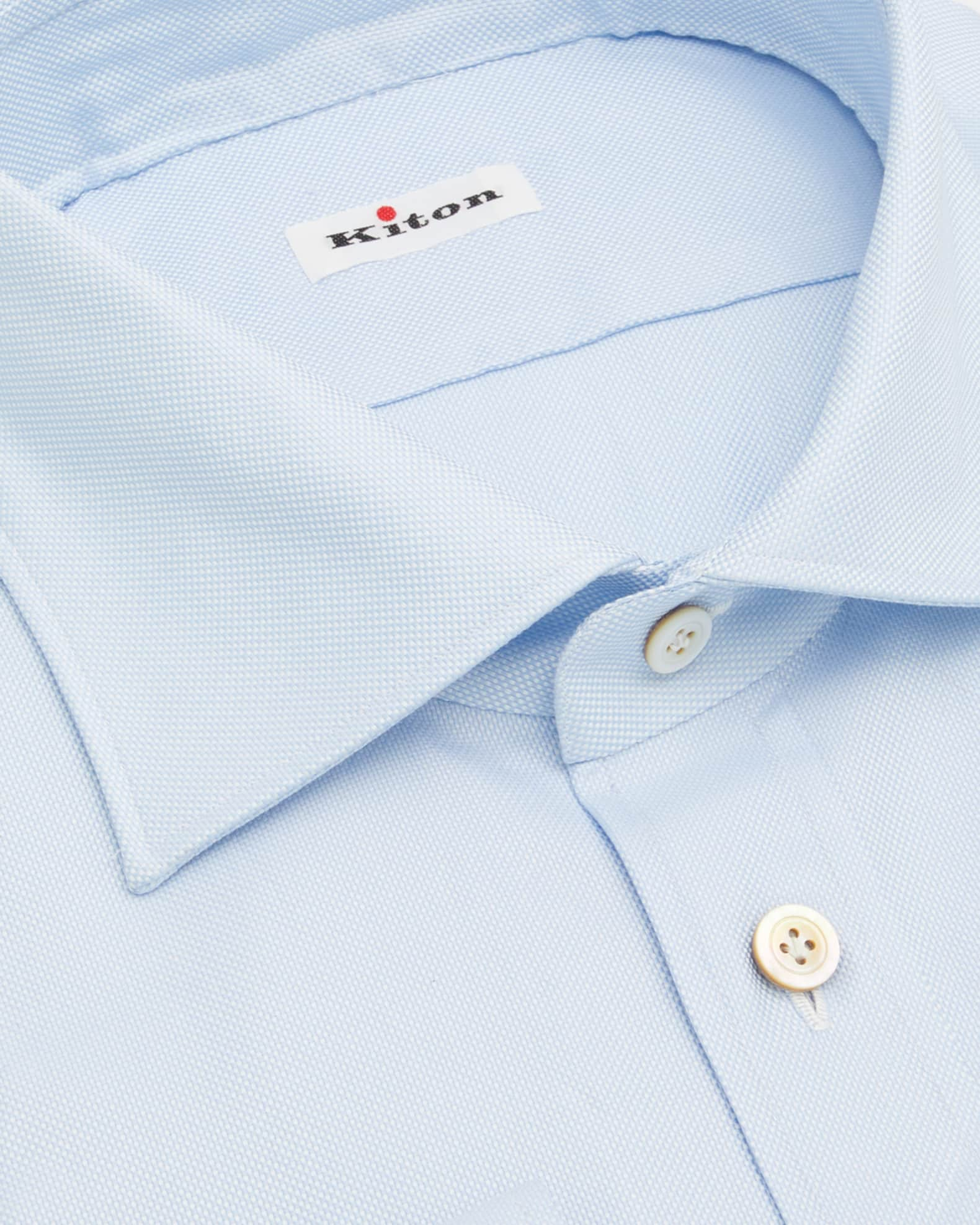 Kiton pointed-collar cotton shirt - White