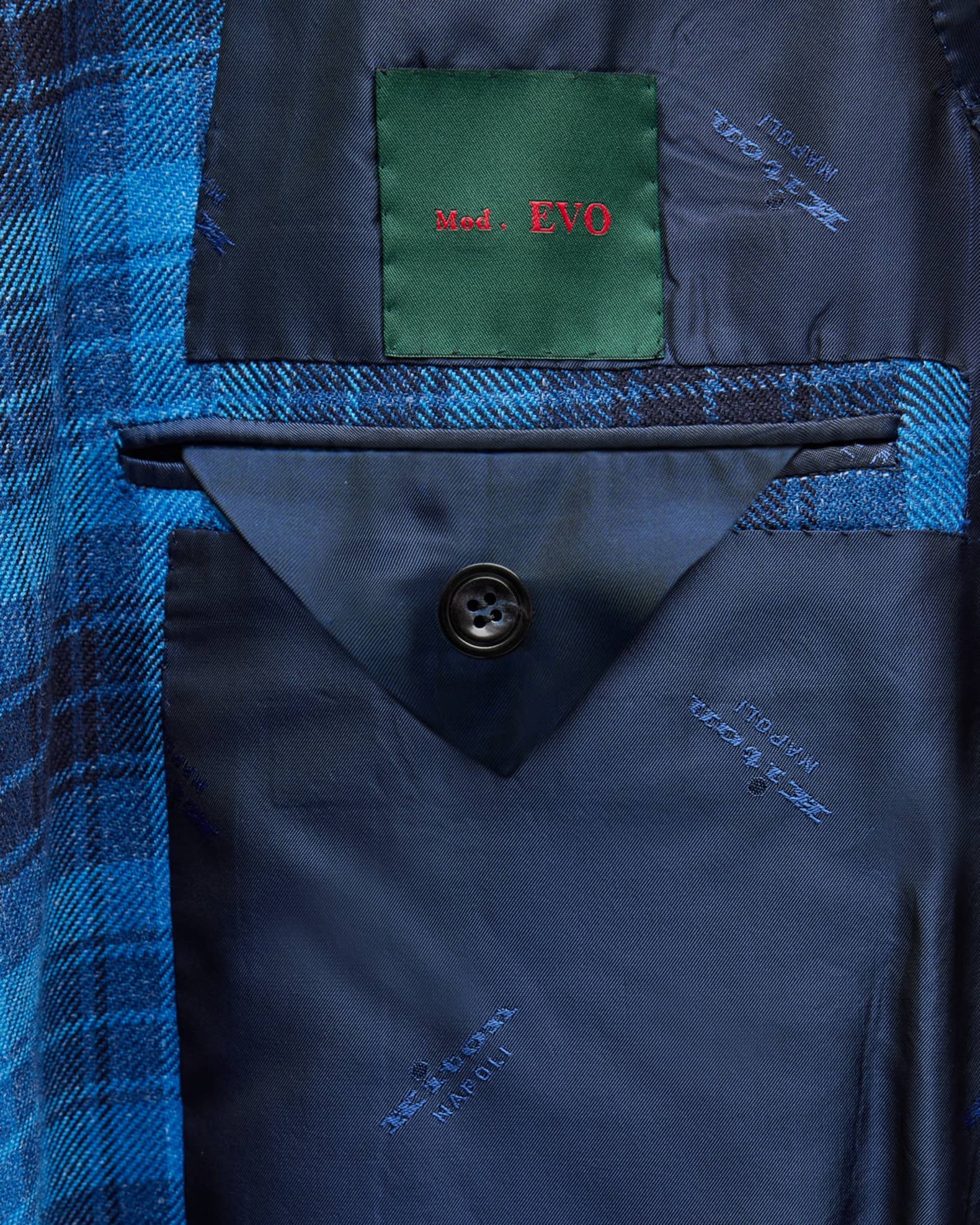 Kiton Men's Plaid Cashmere-Blend Sport Jacket | Neiman Marcus
