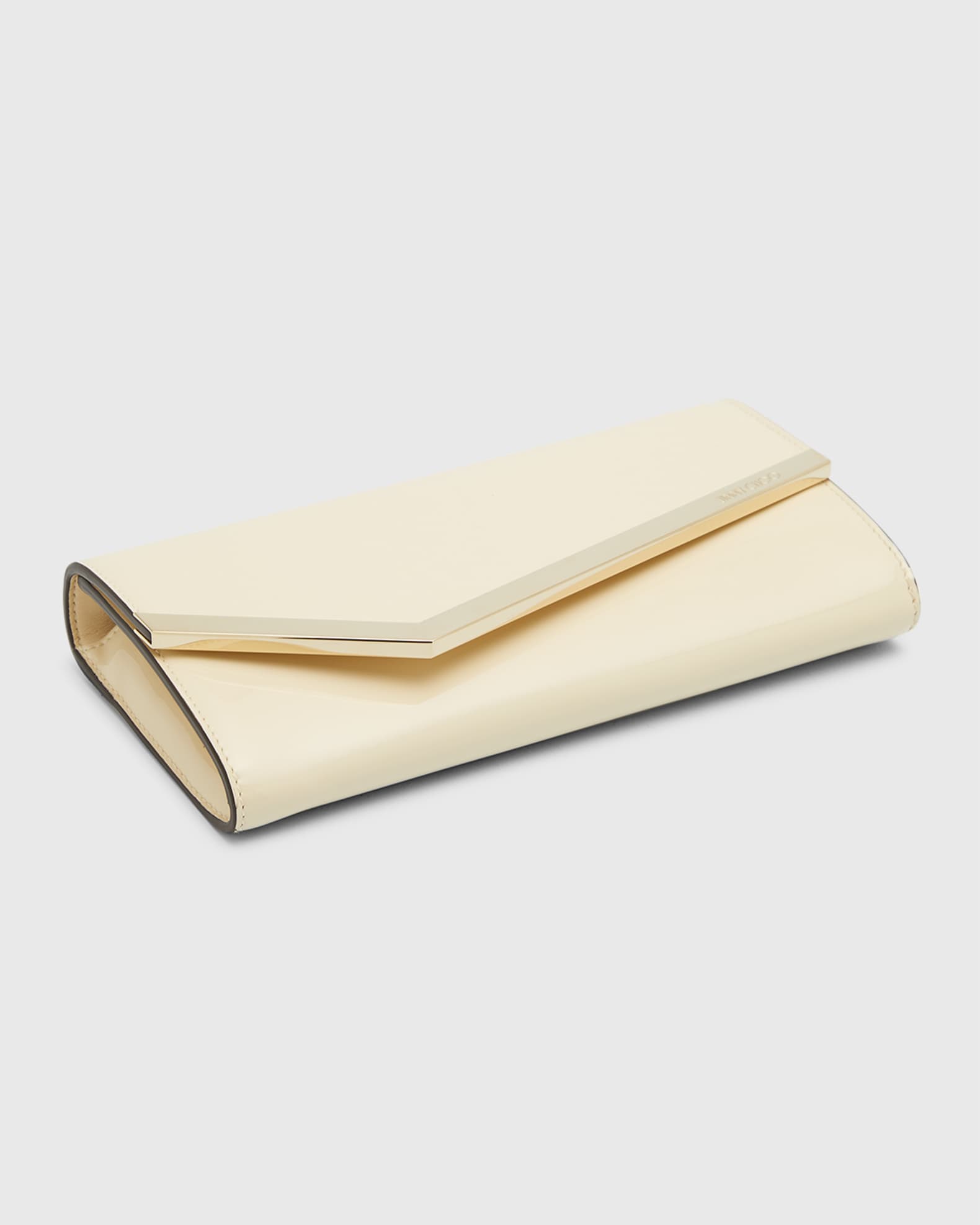 Emmie Flap Patent Leather Clutch Bag 1