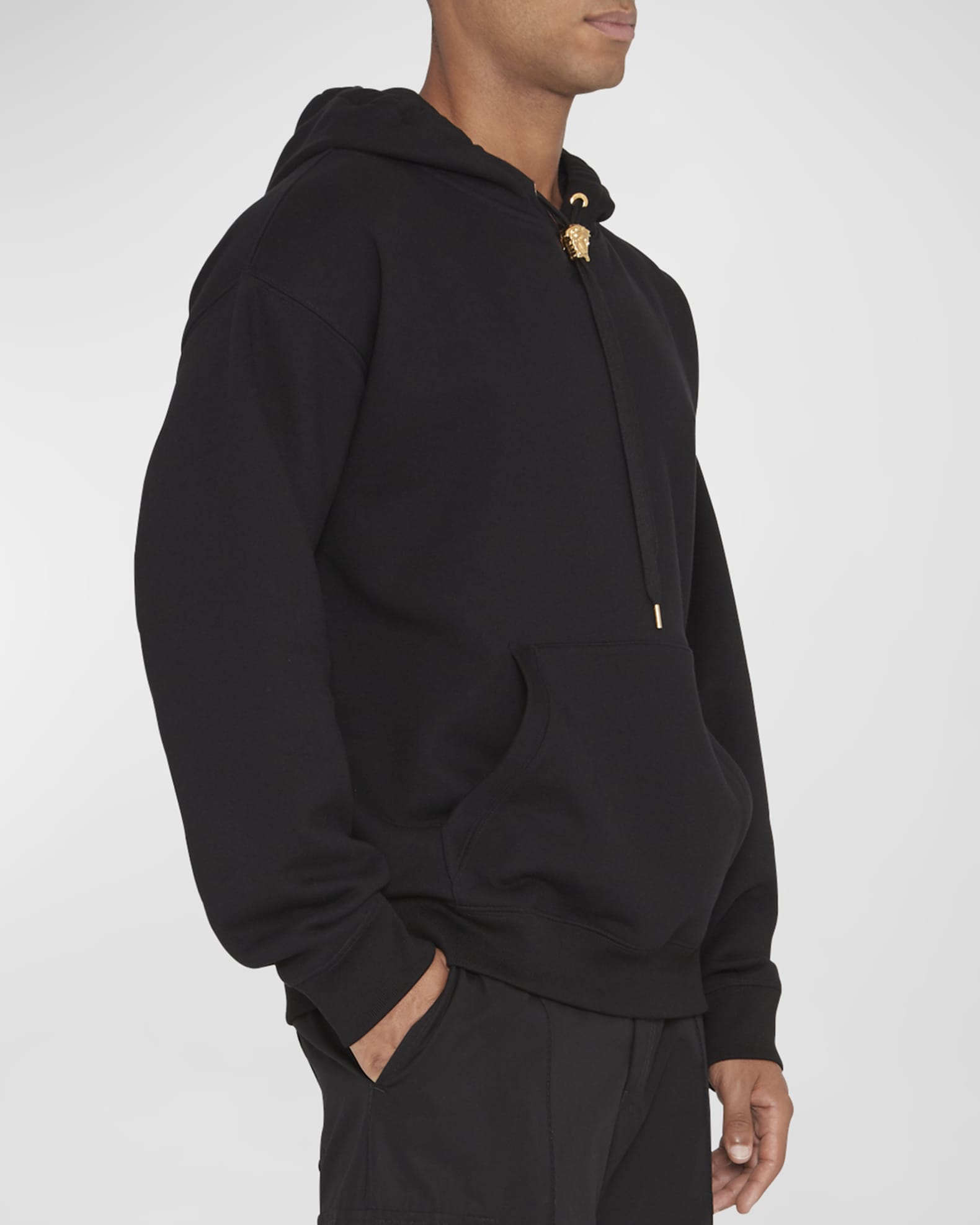 VERSACE ラ メドゥーサ フーディ La Medusa Hoodie Black | VERSACE US
