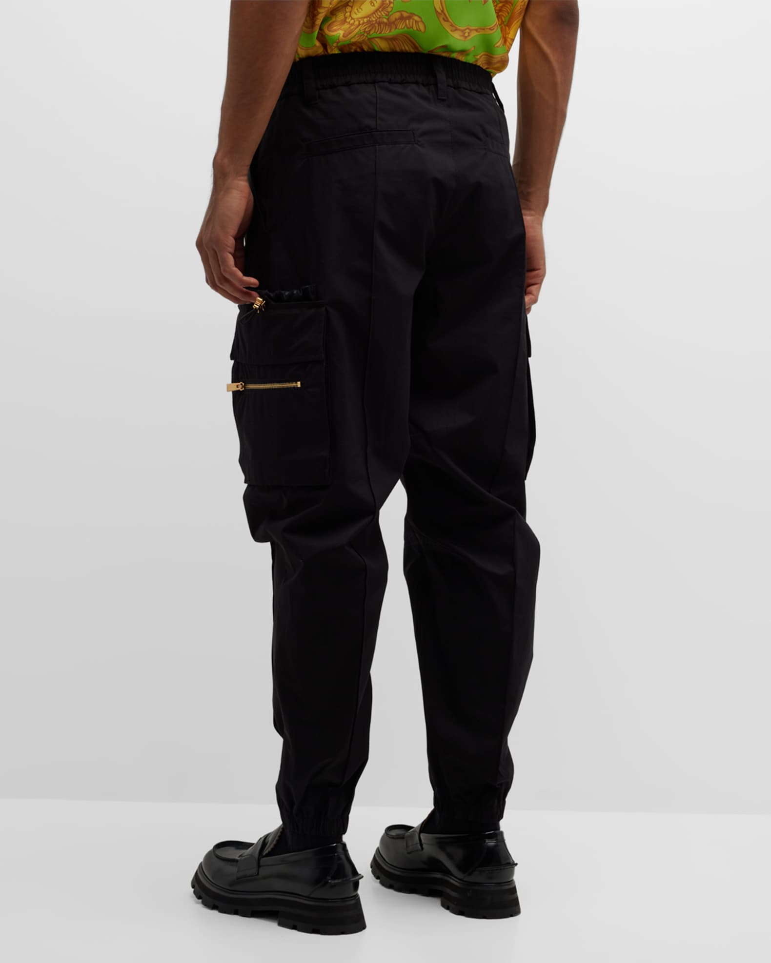 Versace Men's Elastic-Waist Cargo Pants | Neiman Marcus