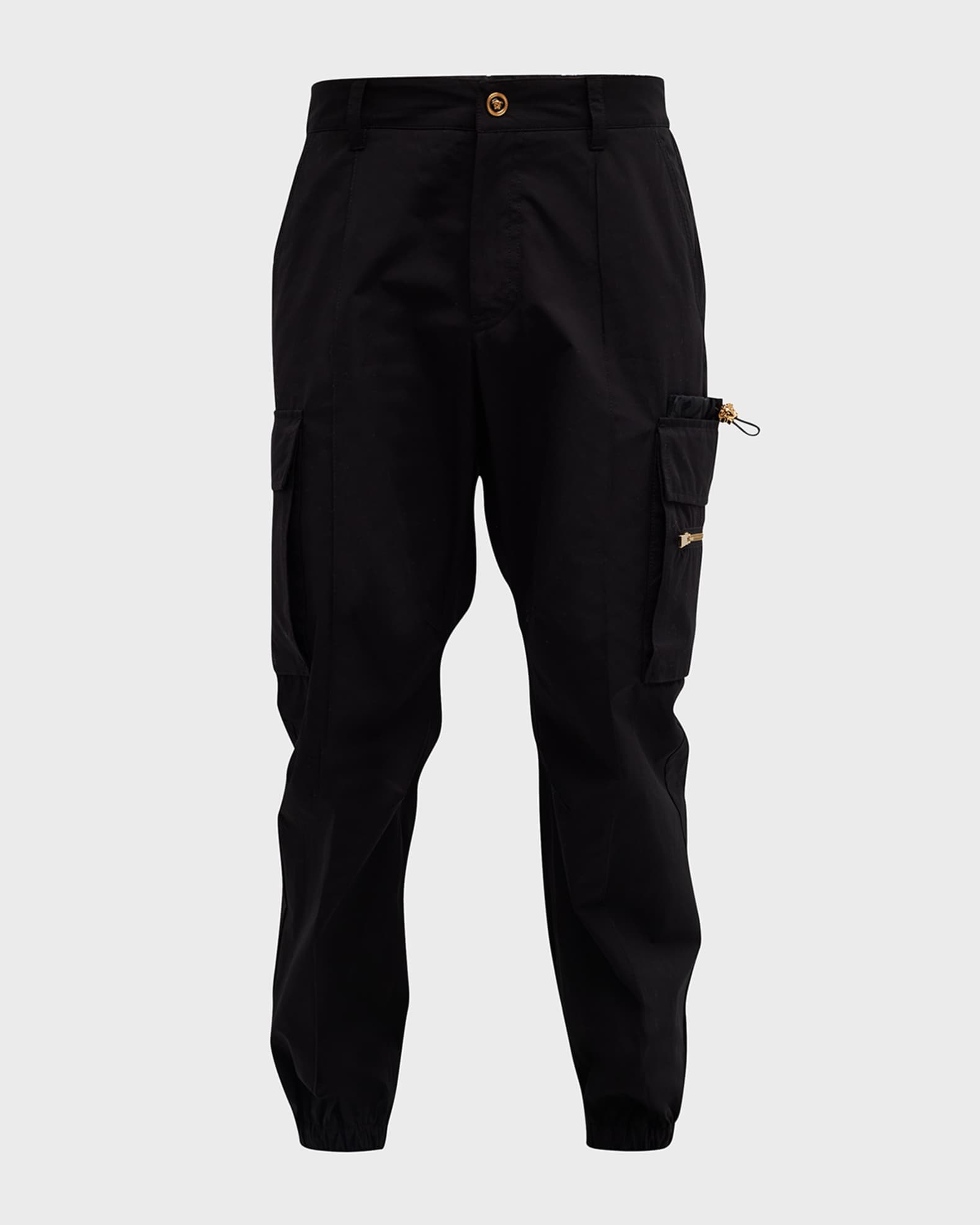 Versace Men's Elastic-Waist Cargo Pants