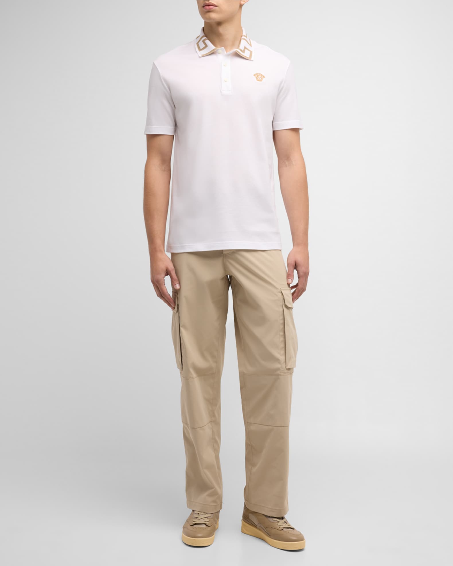 Versace Men s Greca Collar Polo Shirt Neiman Marcus