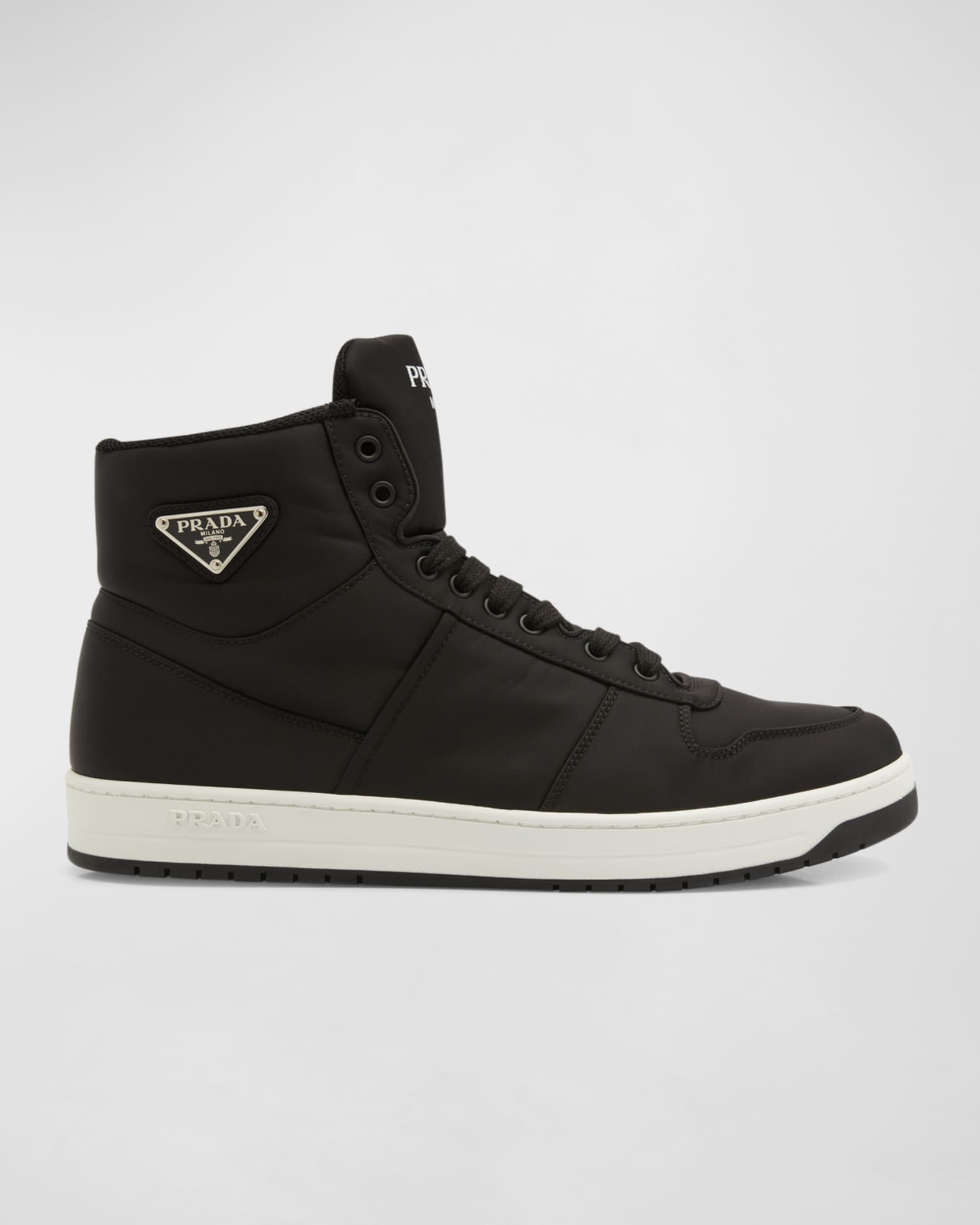 Men s Re Nylon Gabardine High Top Sneakers