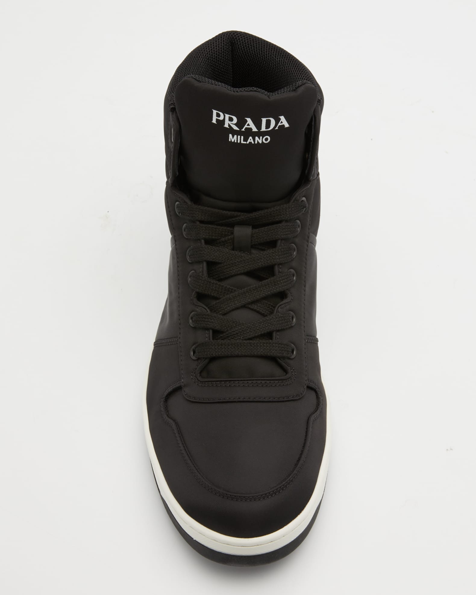 Prada Men s Re Nylon Gabardine High Top Sneakers Neiman Marcus