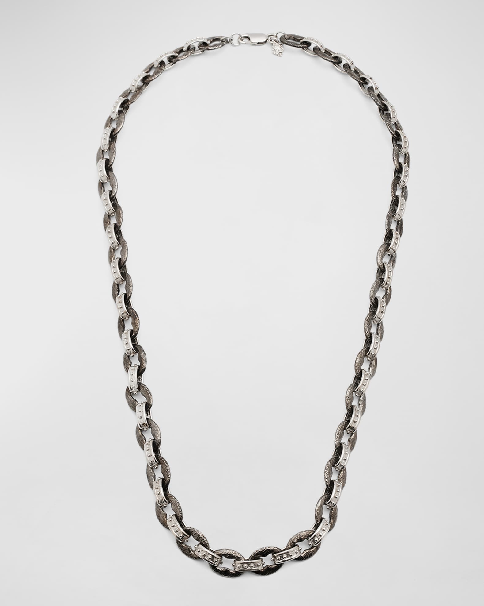 Men's Romero Sterling Silver Chain Link Necklace 0