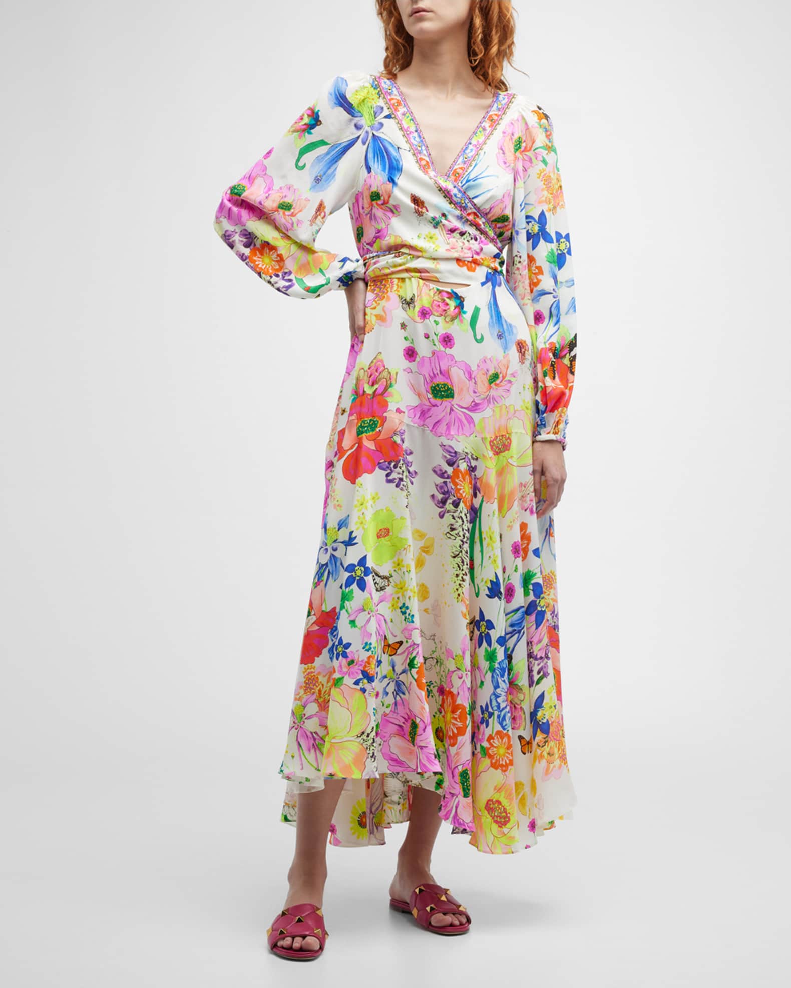 最安値 melt the lady wrapping gown coat ロング コート FREE SIZE
