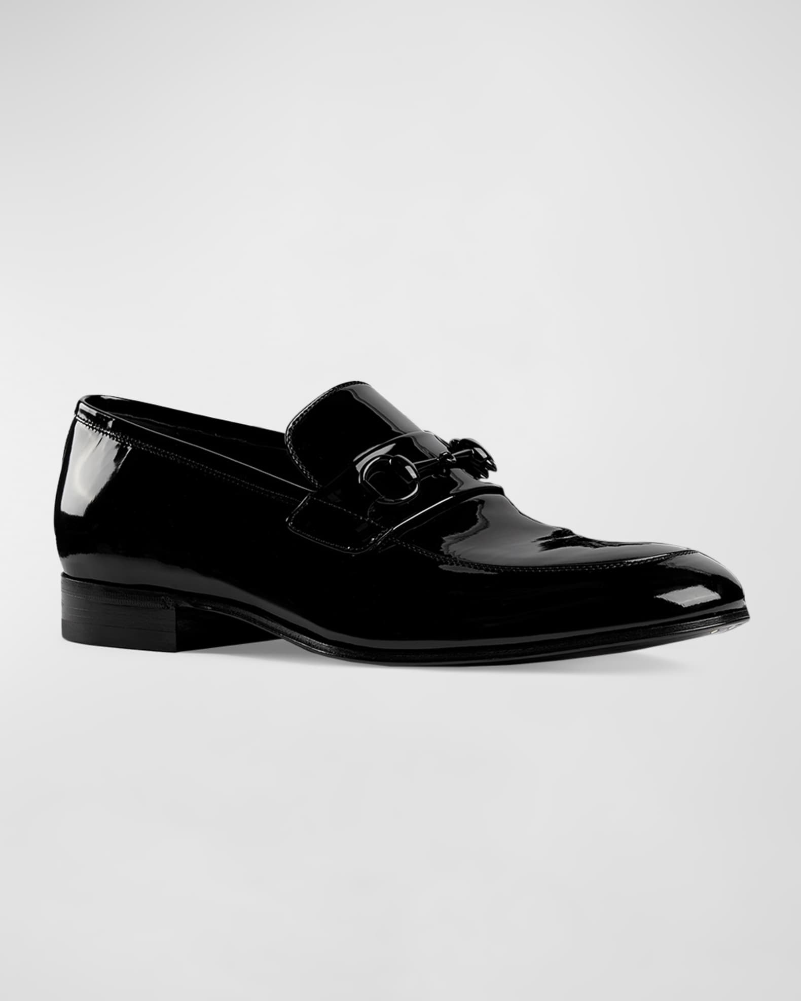 Gucci Men s Ed Patent Leather Bit Loafers Neiman Marcus