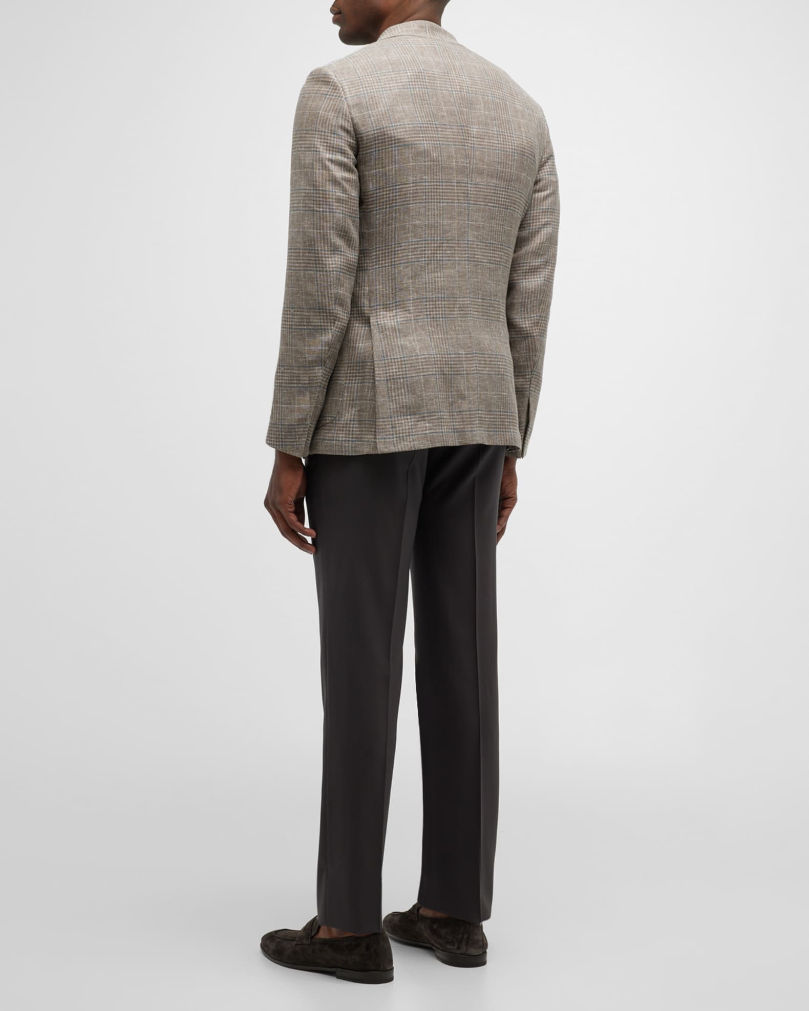 ZEGNA Men's Prince of Wales Single-Breasted Sport Coat | Neiman Marcus