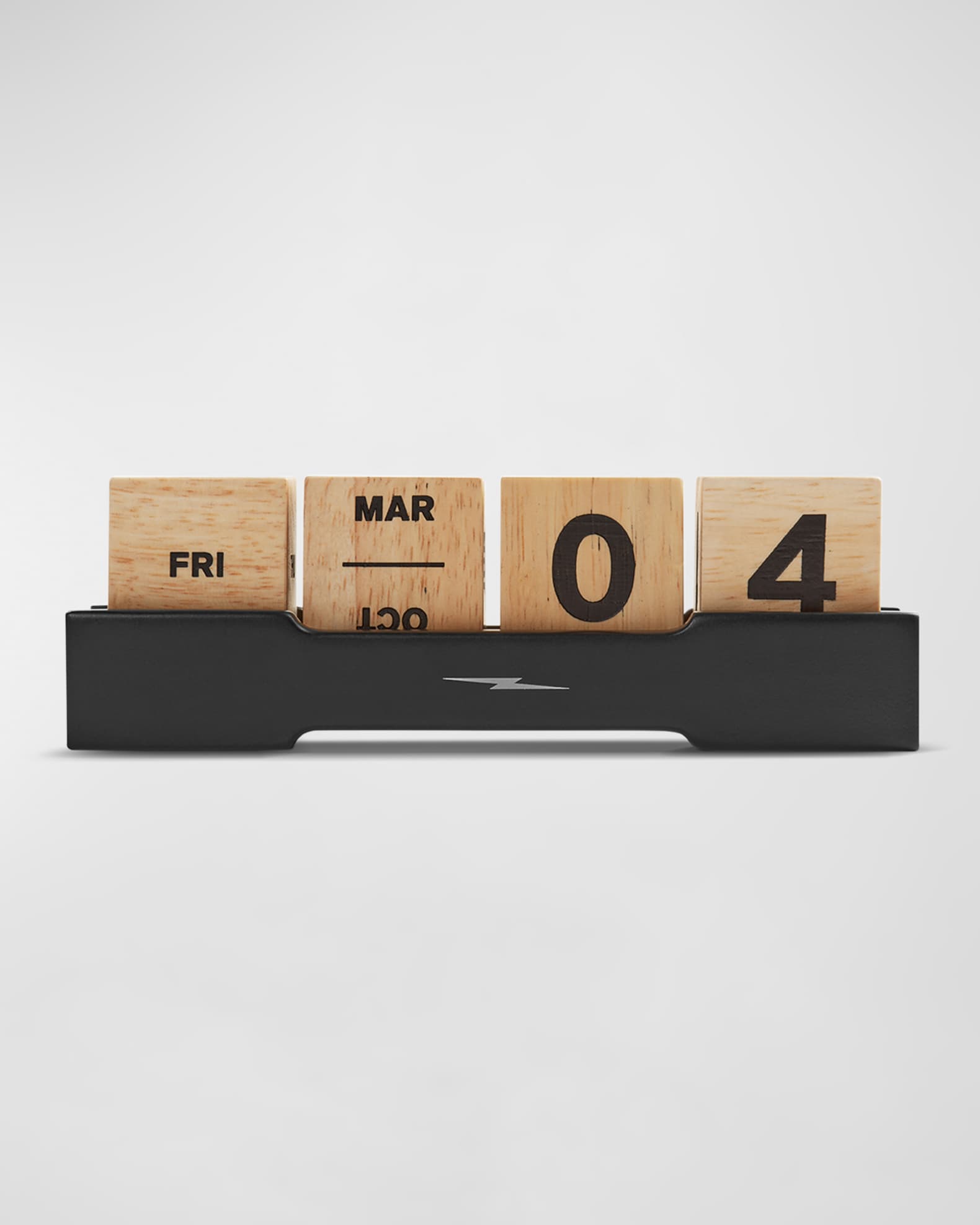 Shinola Men #39 s Perpetual Wood Block Desk Calendar Neiman Marcus