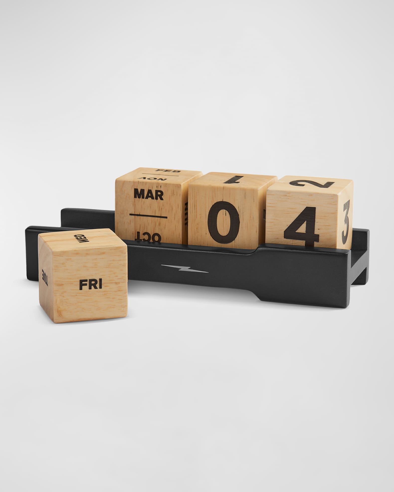 Shinola Men #39 s Perpetual Wood Block Desk Calendar Neiman Marcus