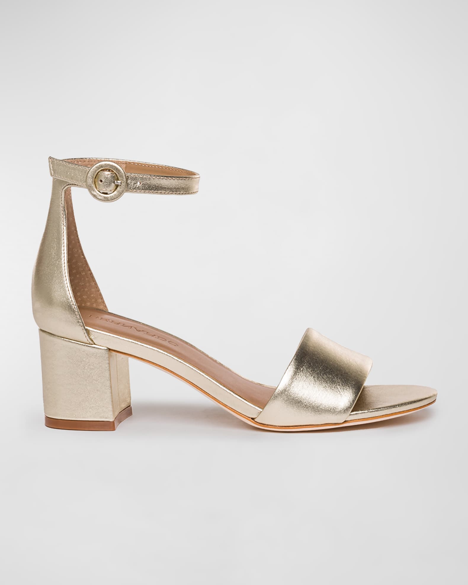 Bernardo Belinda Metallic Ankle-Strap Sandals | Neiman Marcus