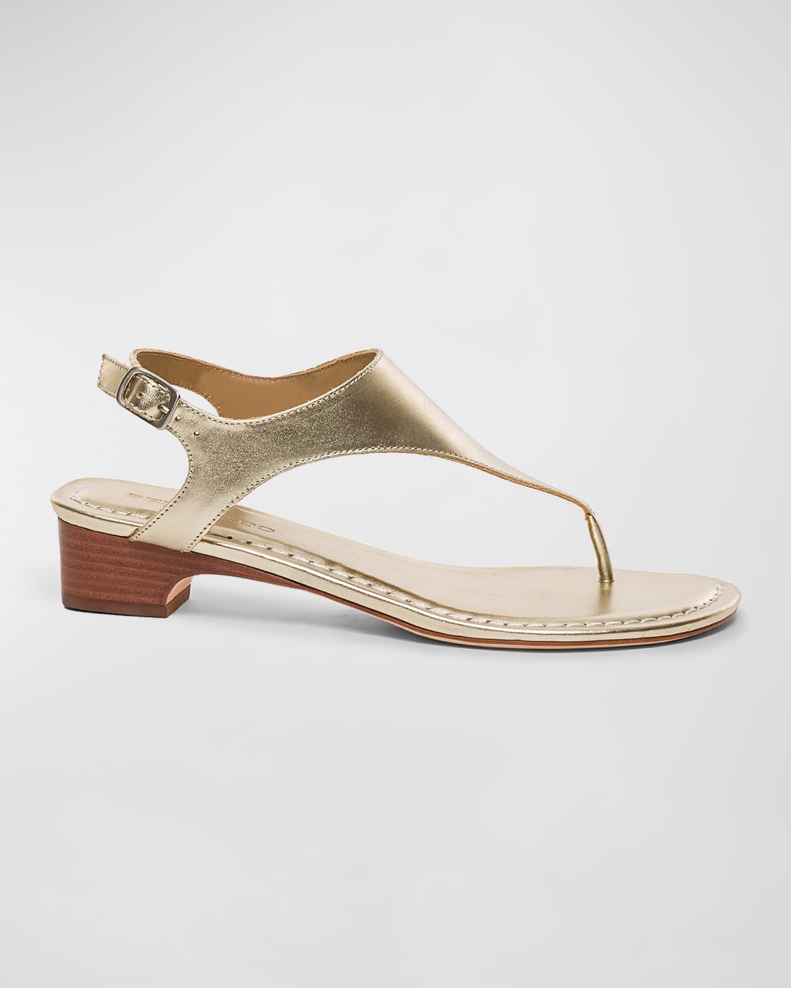 Bernardo Gala Metallic Thong Sandals Neiman Marcus