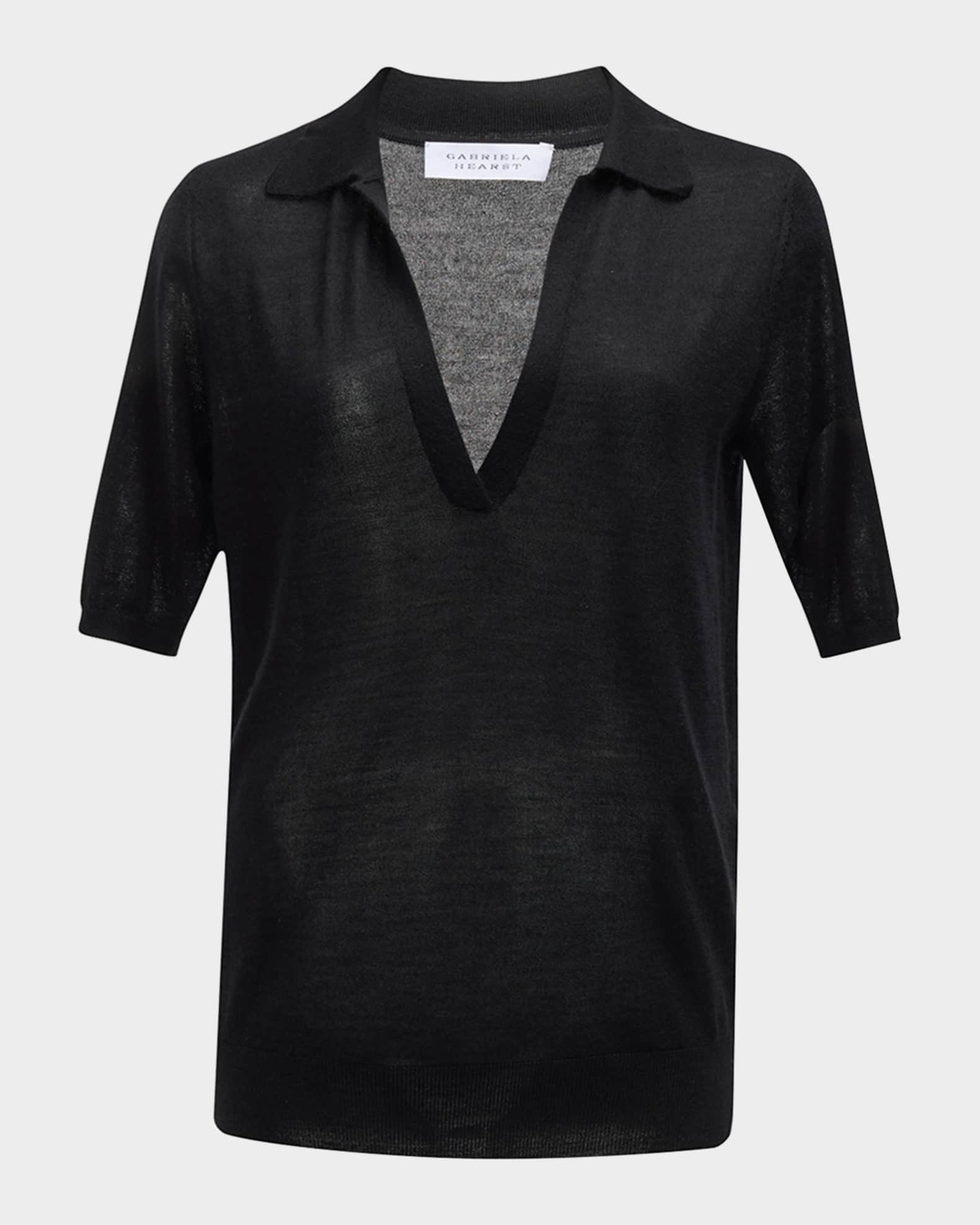 Frank Cashmere Polo Top  0