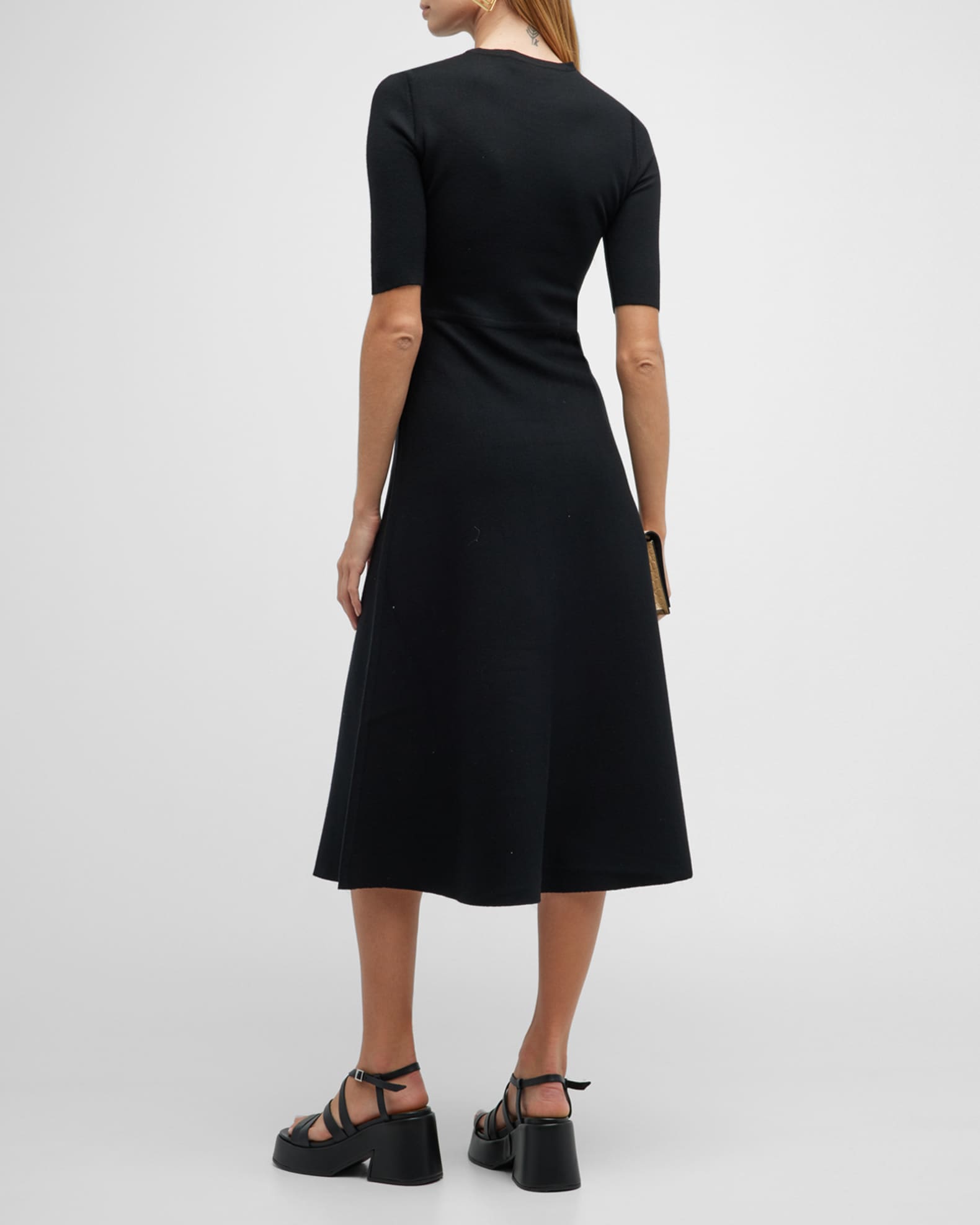 Gabriela Hearst Seymore Cashmere Blend Midi Dress | Neiman Marcus