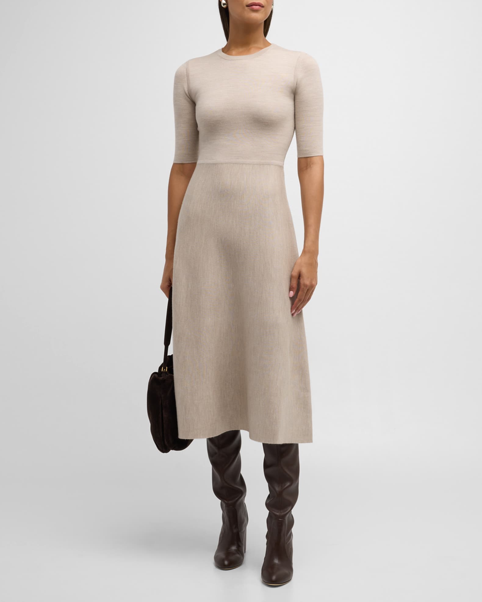 Seymore Cashmere Blend Midi Dress 1