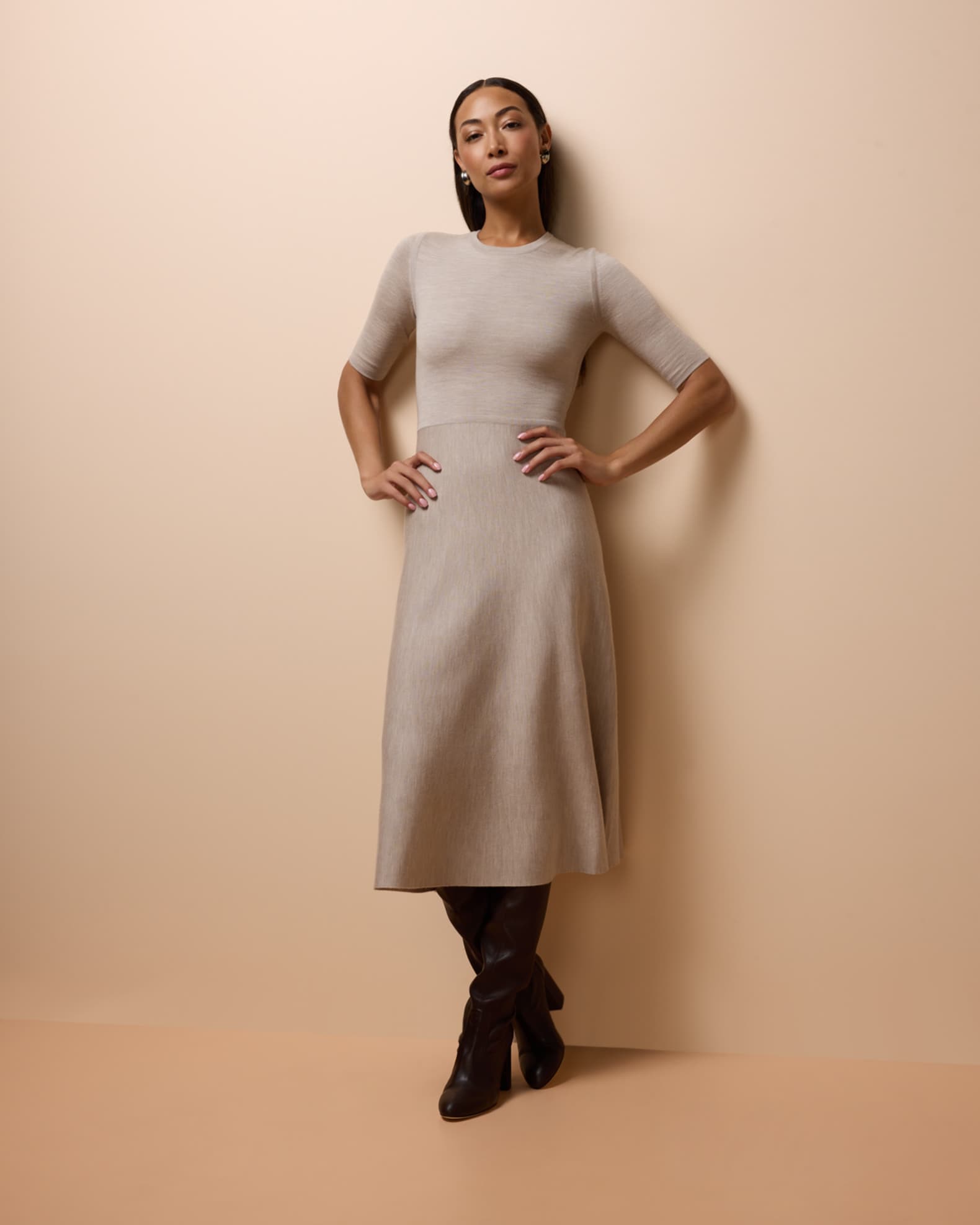 chiffon midi shirt dress Chiffon shirt dress with floral print 46