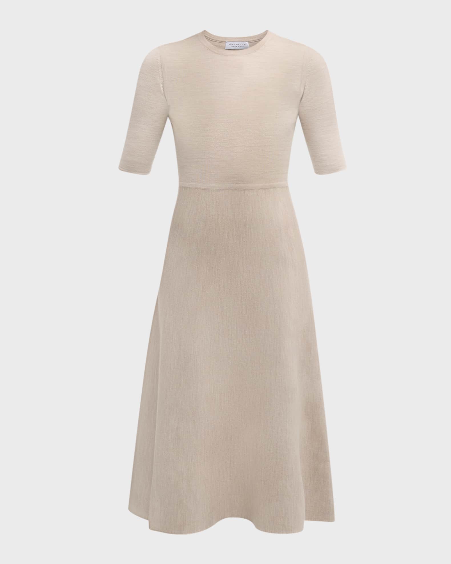 Cashmere midi dress discount