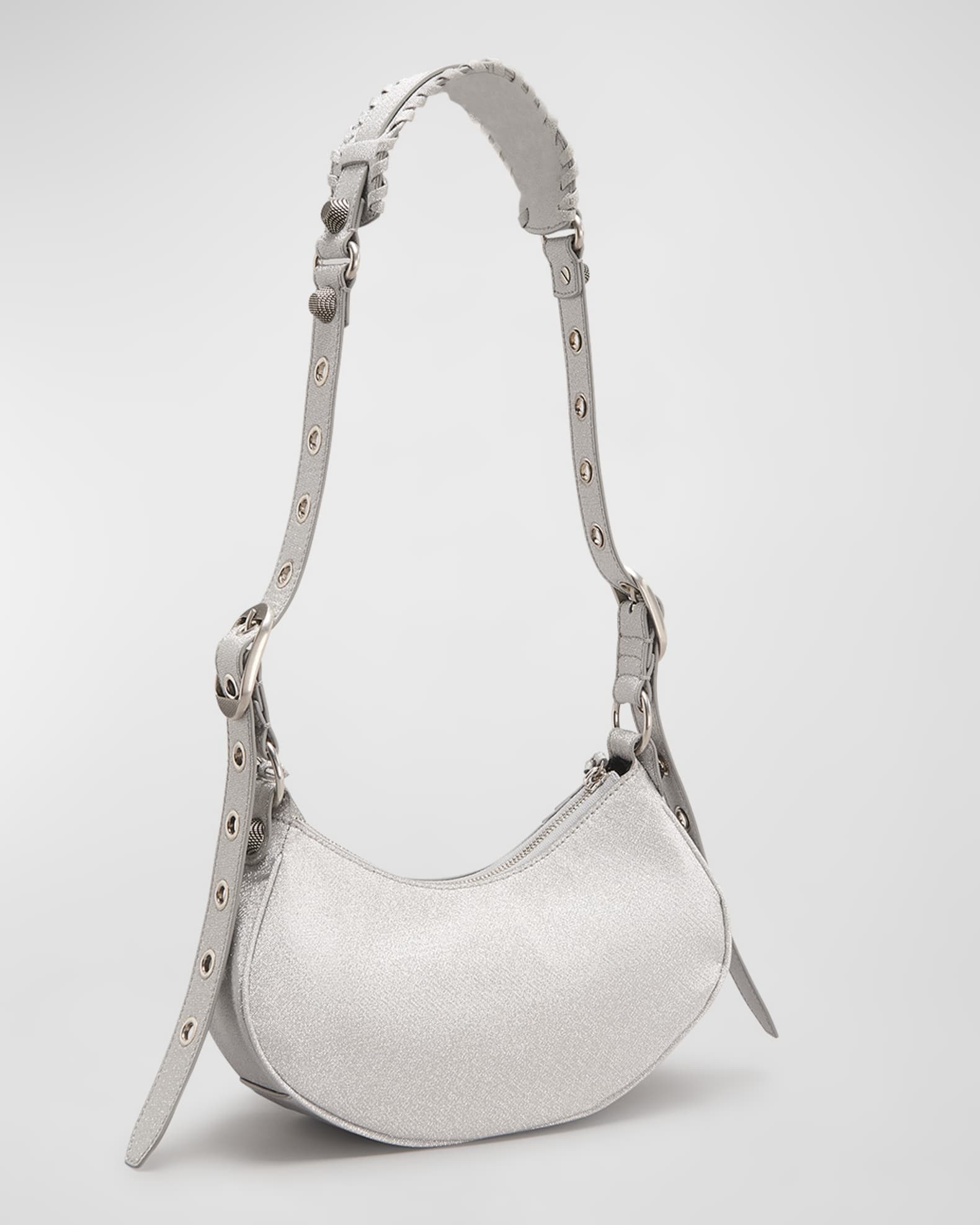 Balenciaga Le Cagole XS Glitter Shoulder Bag | Neiman Marcus