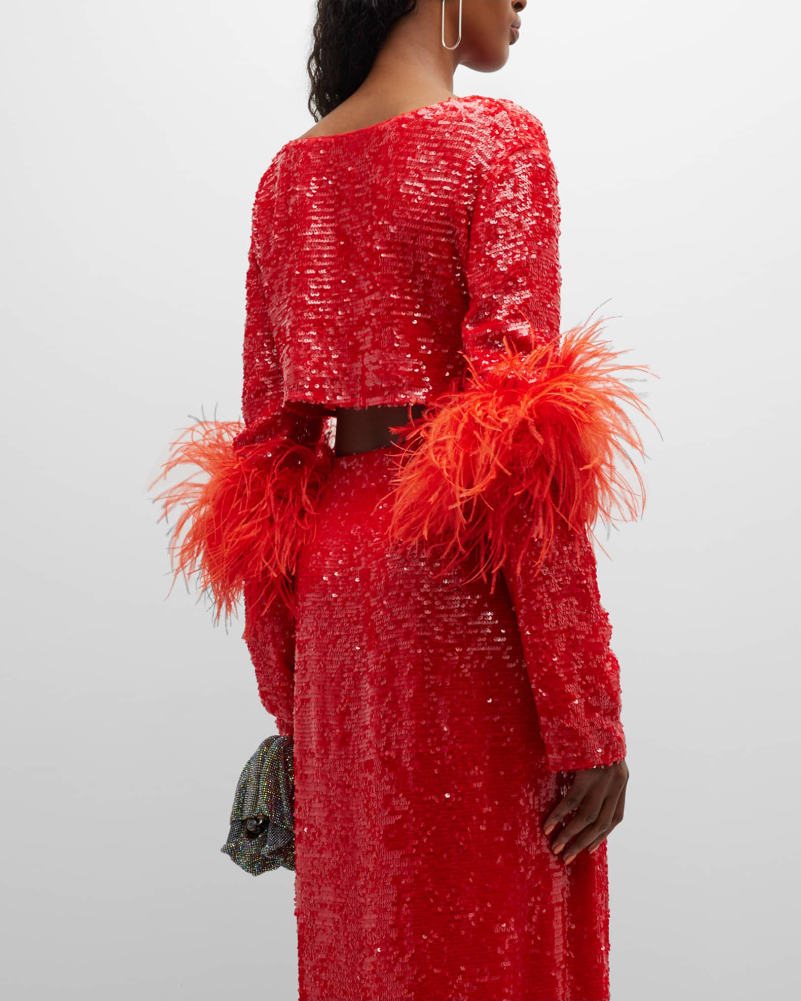 Sequin Feather Collection Neiman Marcus