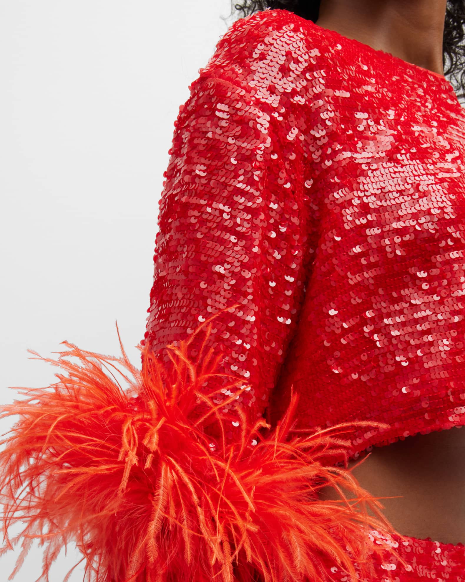 Sequin Feather Collection Neiman Marcus