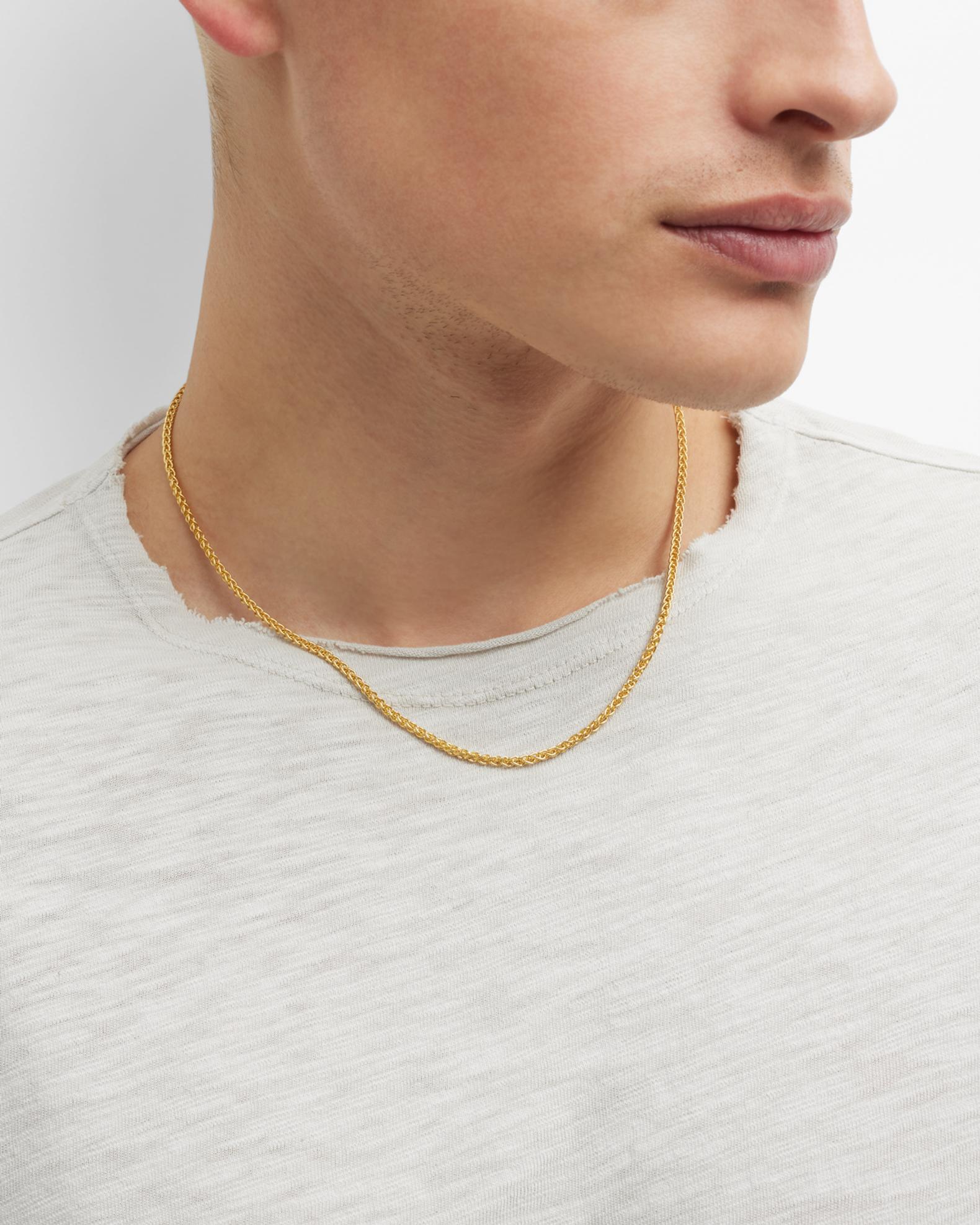 LIFETIME JEWELRY 7mm Rope Chain Necklace 24k Real Gold Plated for Men and Women (Gold, 26