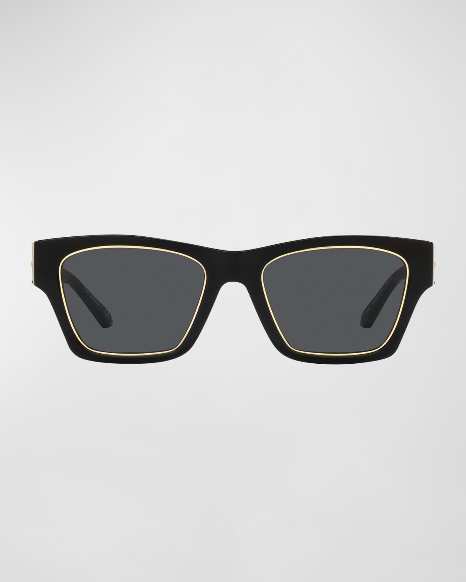 Tory Burch Black and Gold Frame Sunglasses Sunglasses Tory Burch TY7192U | Free Shipping | Glasses.com® main image 2