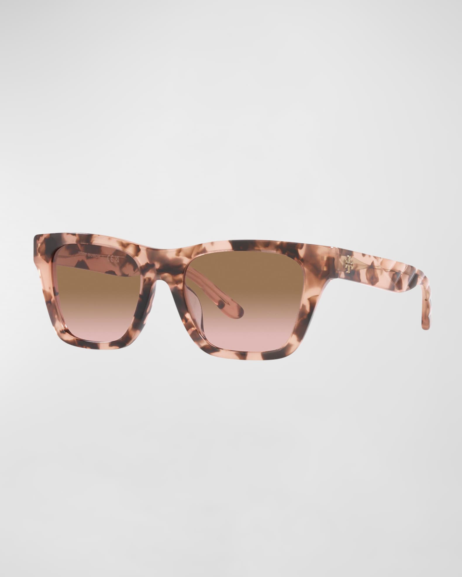Tory Burch Gradient Rectangle Acetate Sunglasses | Neiman Marcus