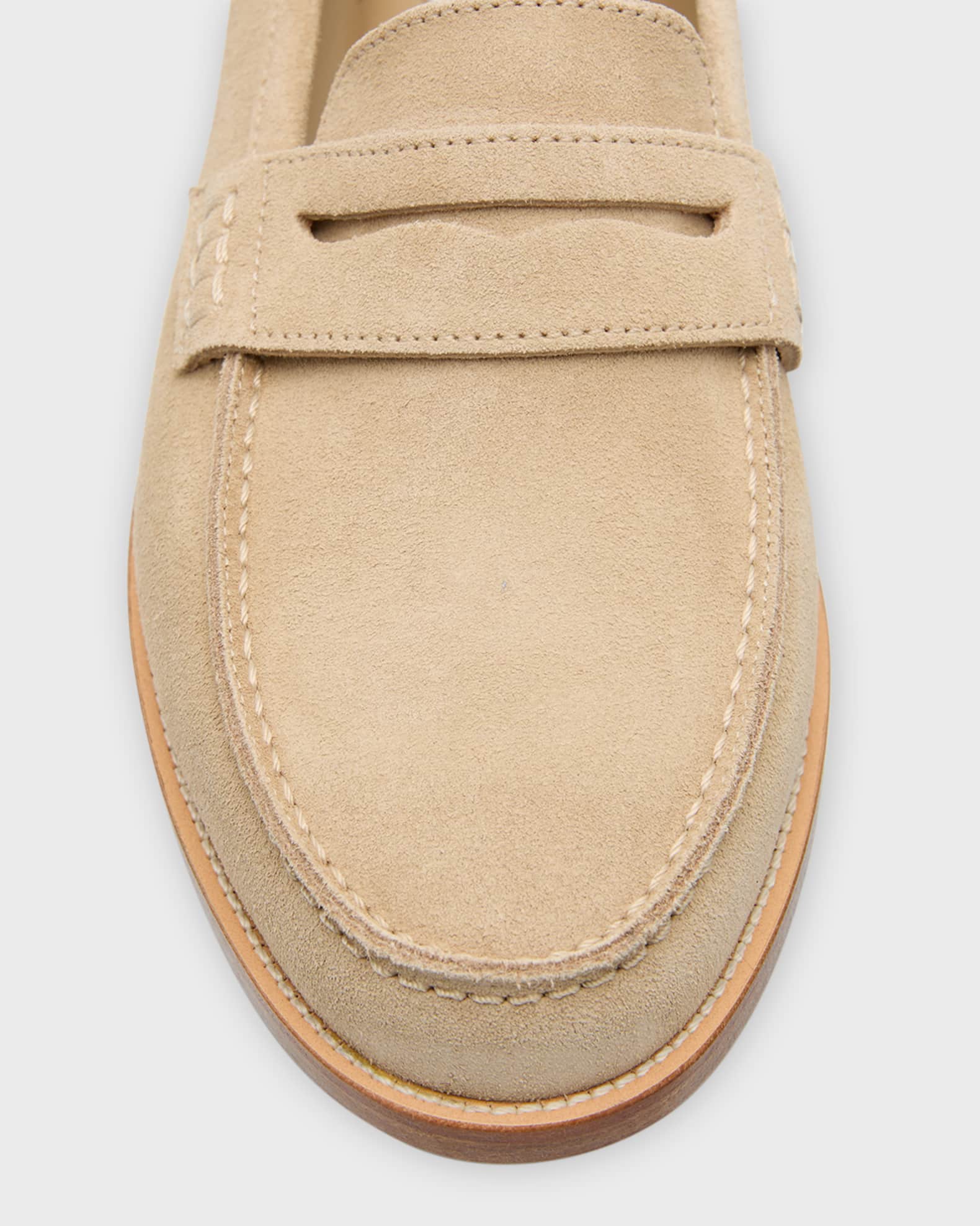 Manolo Blahnik Perrita Suede Penny Loafers | Neiman Marcus