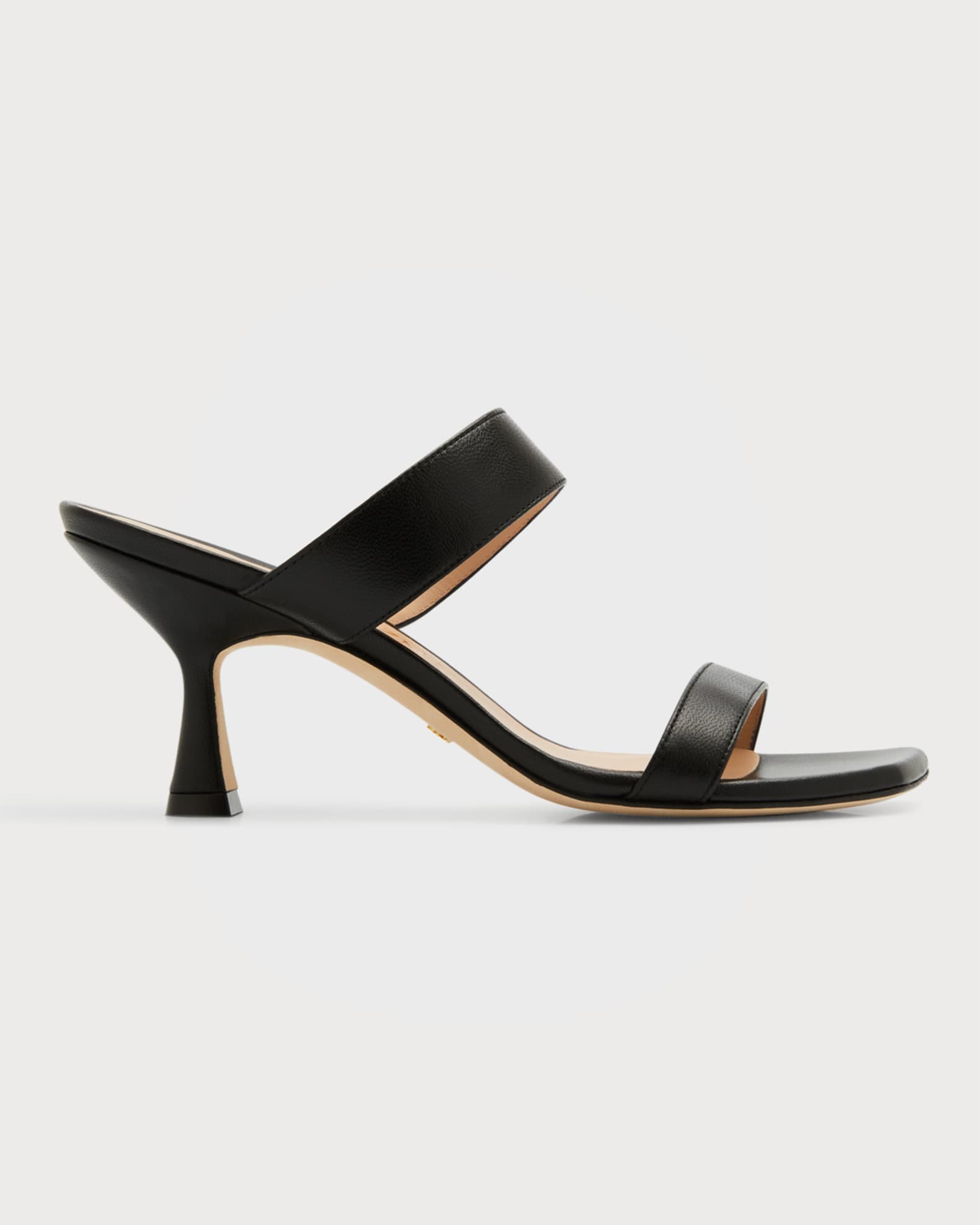 Stuart Weitzman Kristal Napa Two Band Slide Sandals Neiman Marcus