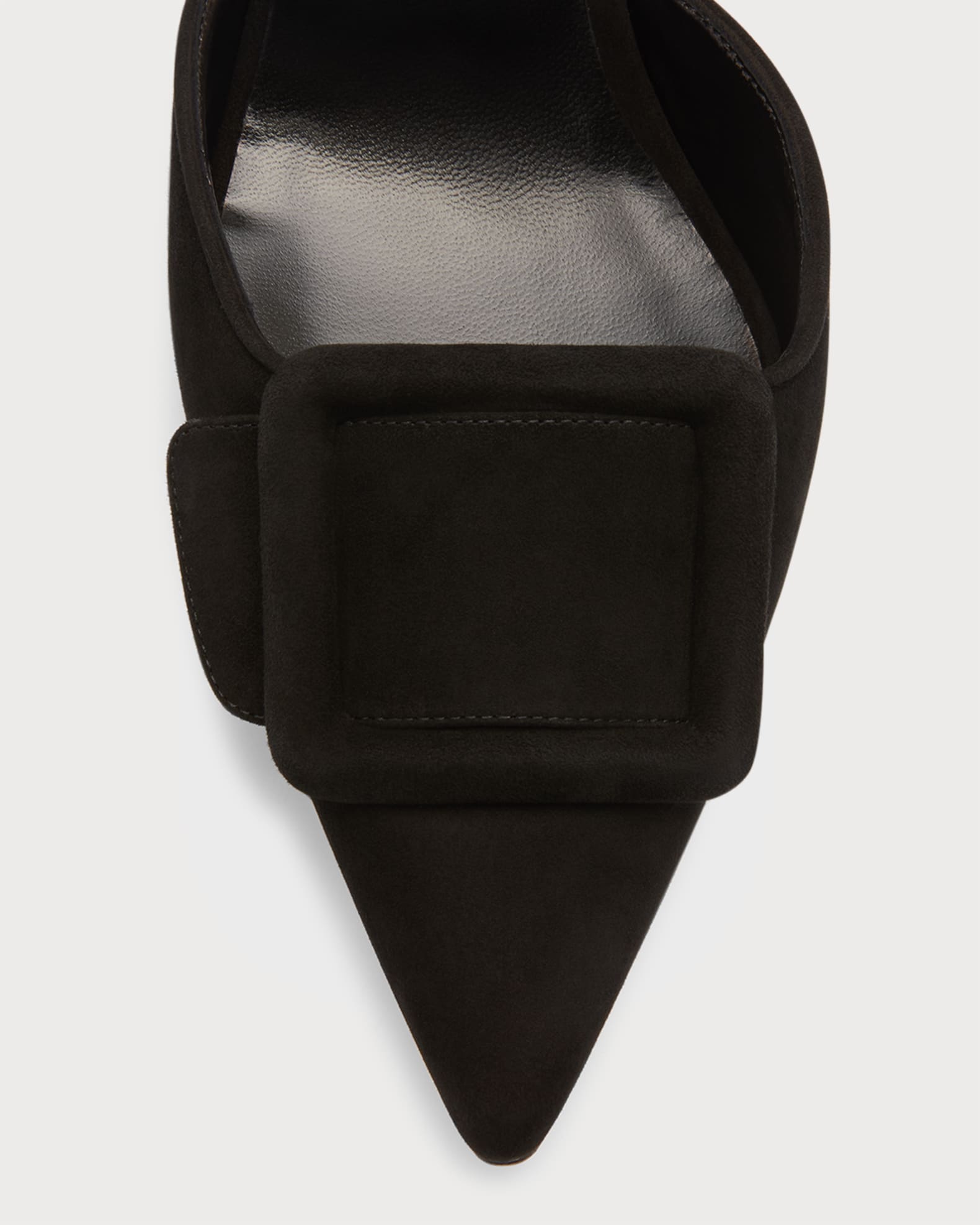 Maysli Suede Buckle Halter Pumps