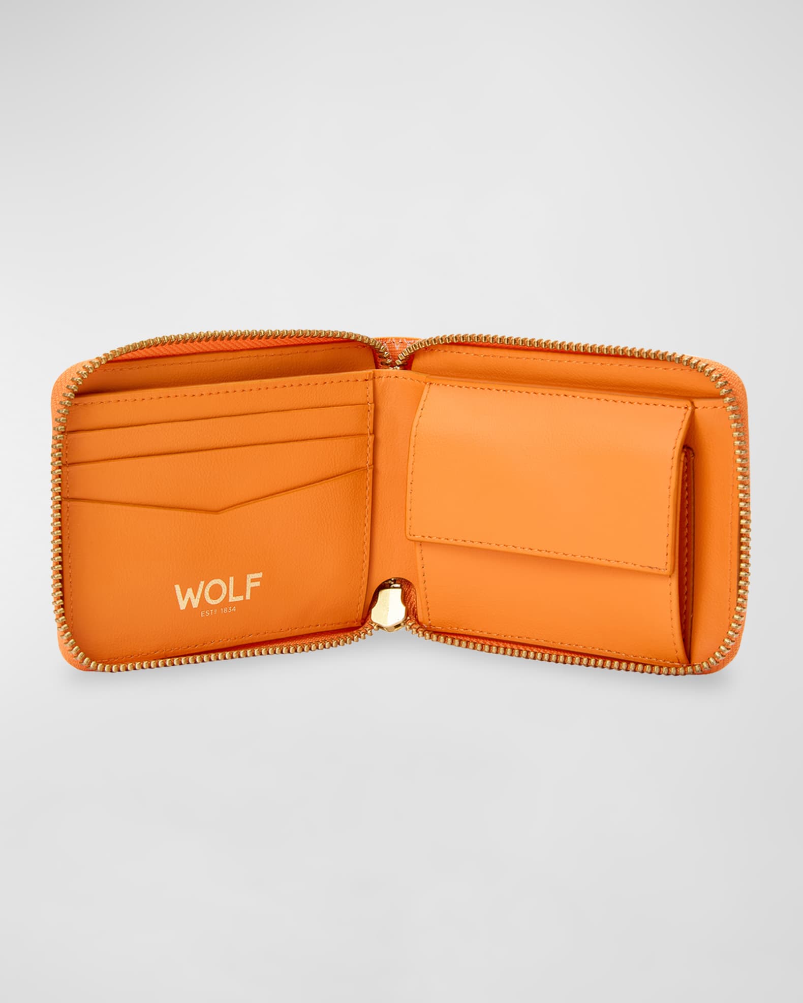 WOLF Men's Signature Zip Wallet Neiman Marcus