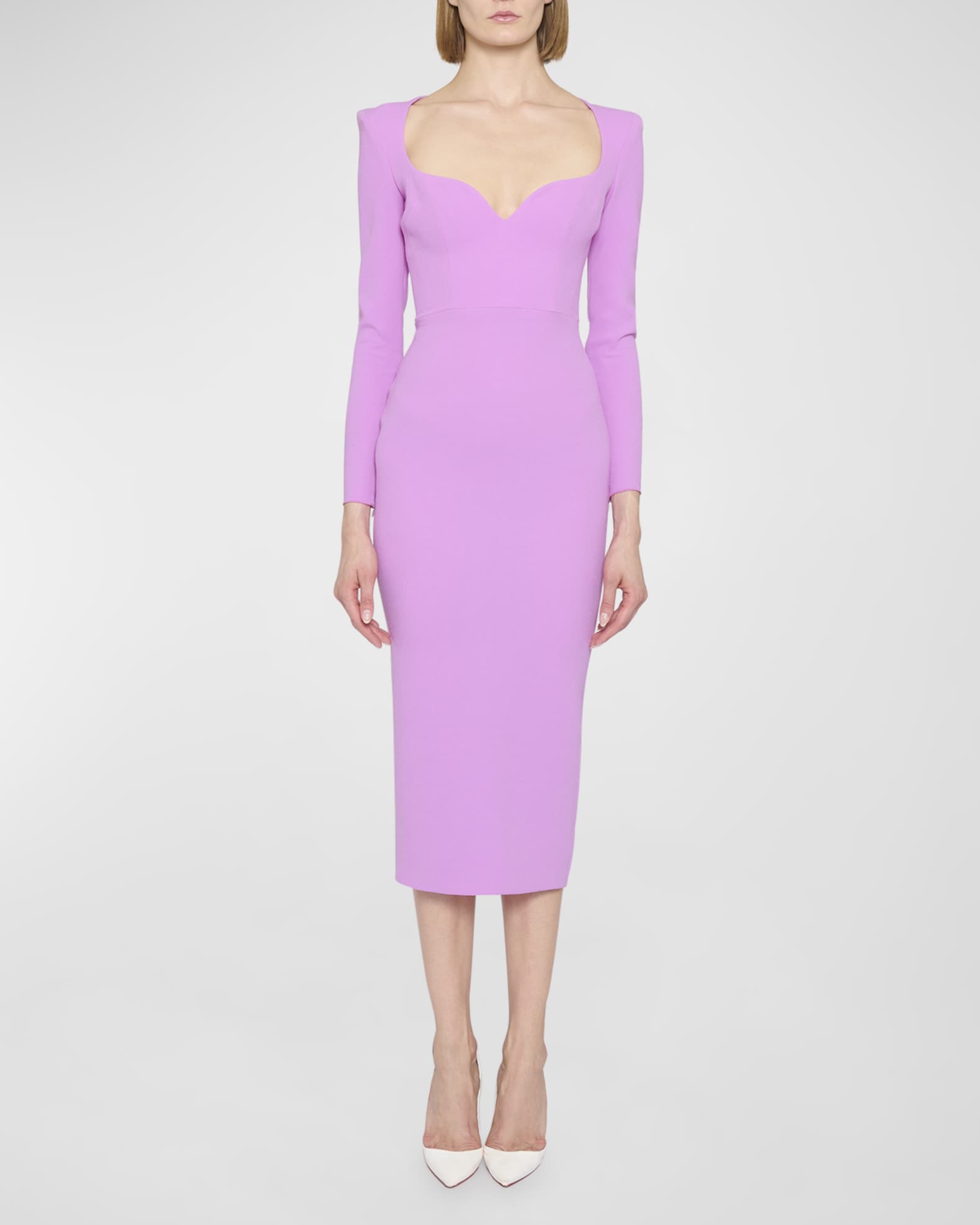 Alex Perry Maren Long Sleeve Midi Dress Neiman Marcus