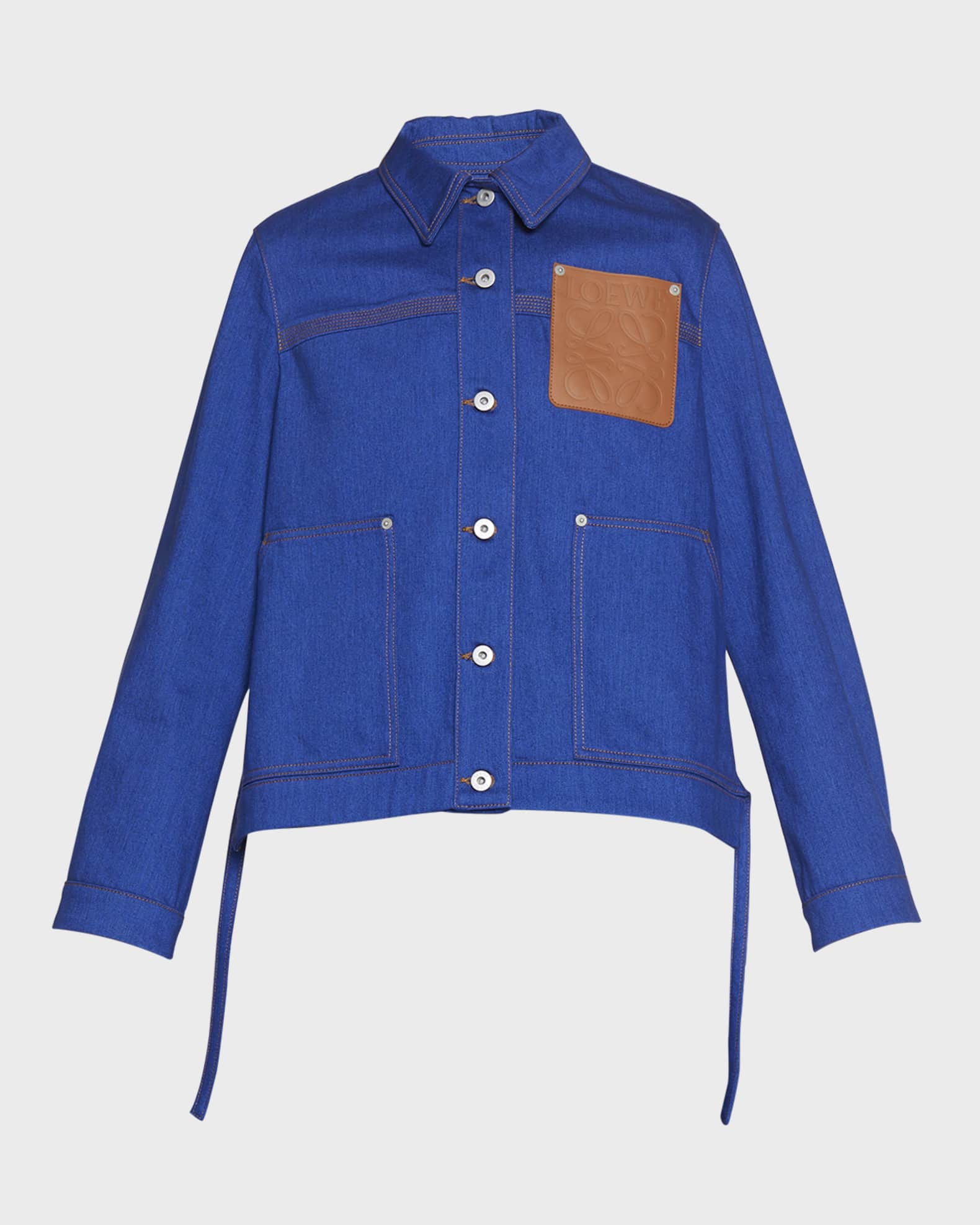 Workwear Monogram Embossed Suede Jacket - Ready to Wear