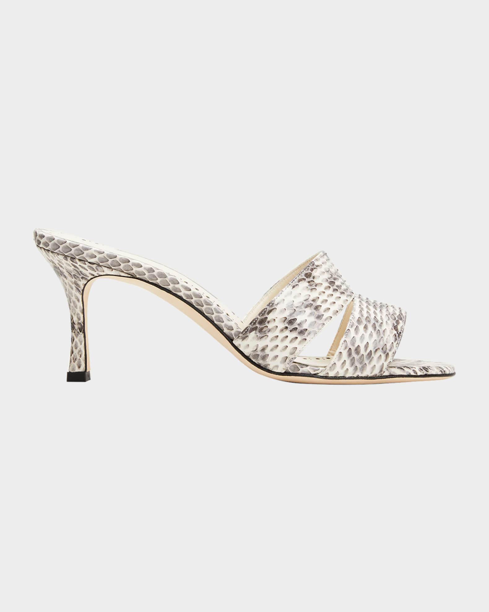 【ご予約品】 Manolo Blahnik Marcus Neiman | Sandals Mule Snakeskin Iacopo サンダル